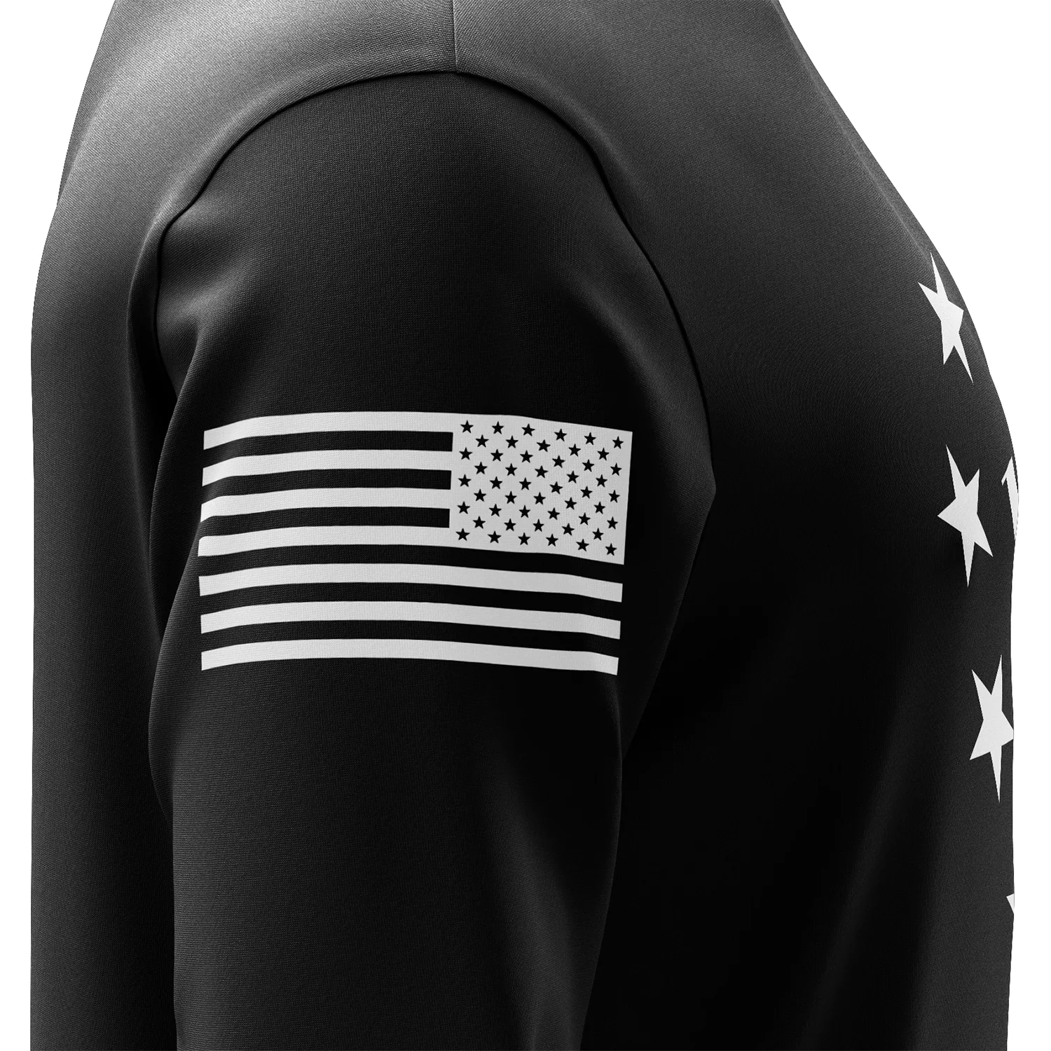 1776 Betsy Ross Flag Long Sleeve Shirt - Image 5