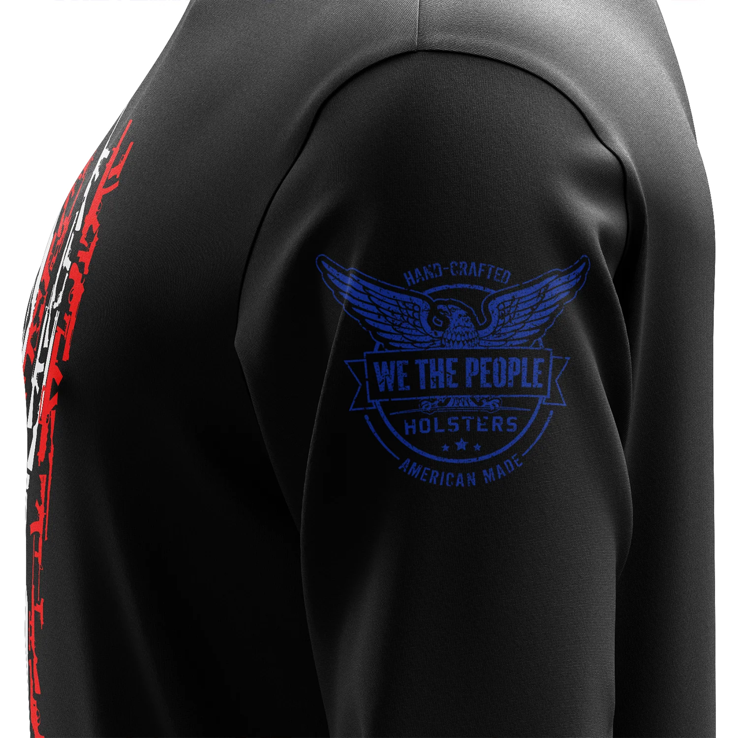 American Flag In Guns 2.0 Long Sleeve Shirt - Image 4