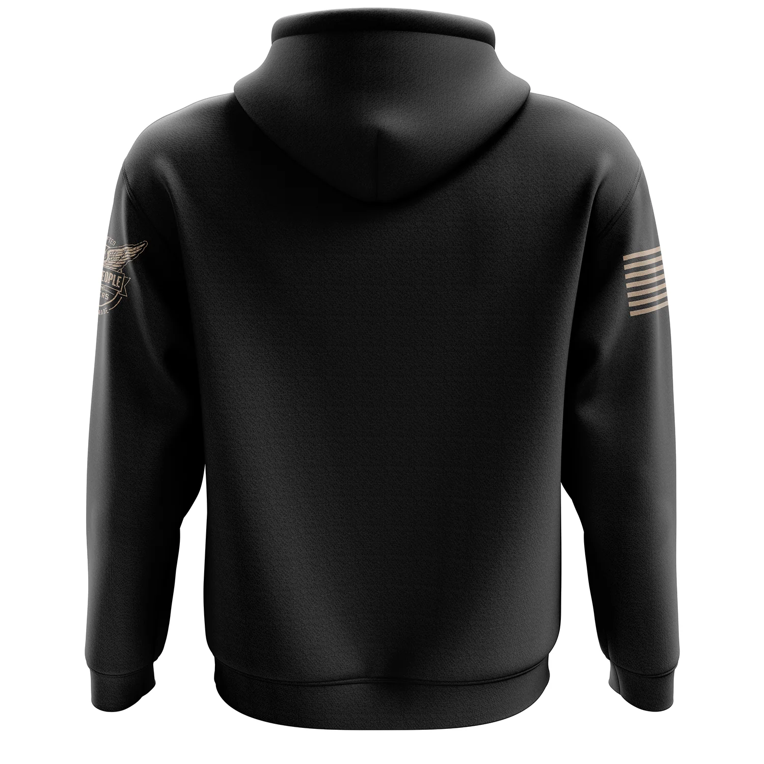 Basic - Black + Tan Hoodie - Image 2