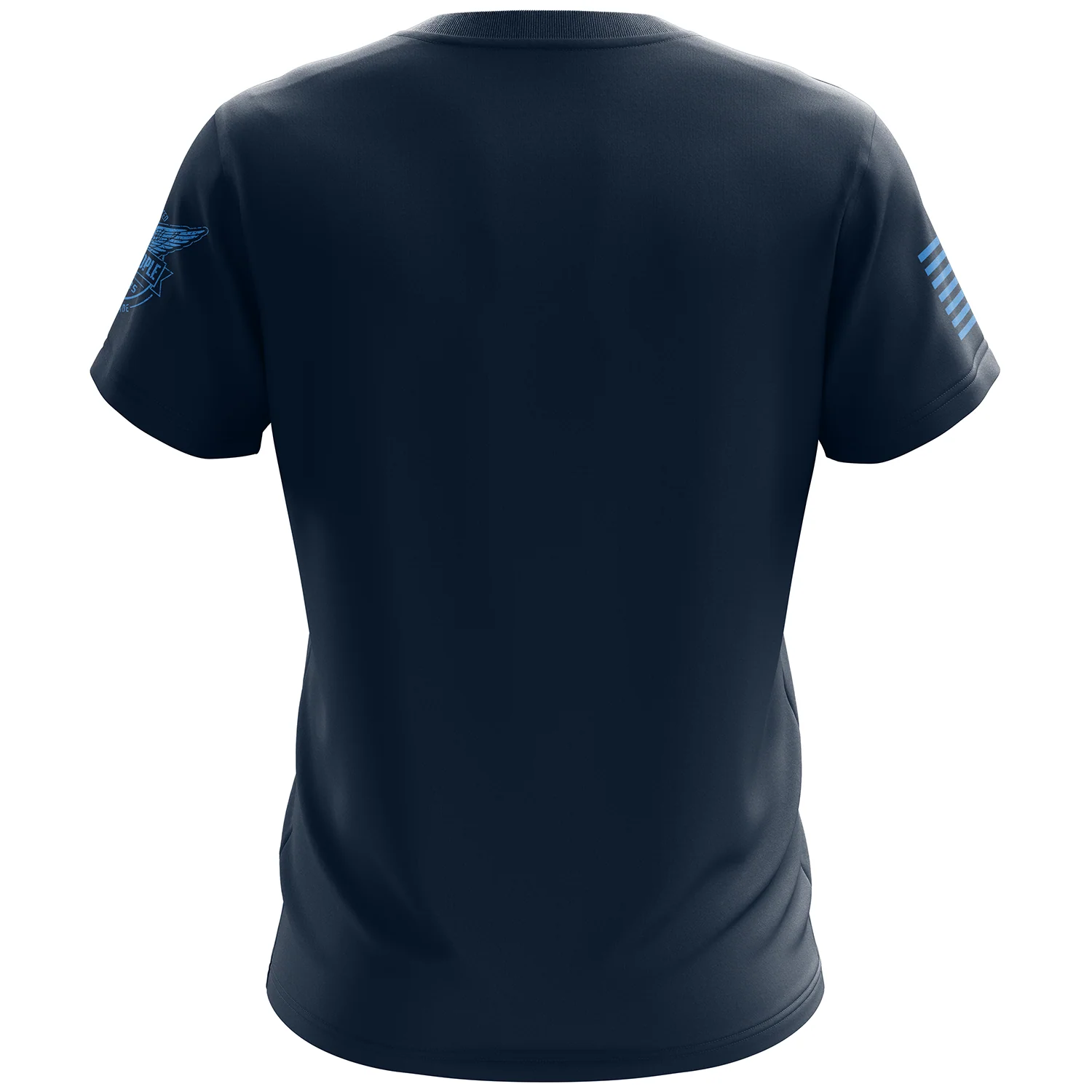 Basic - Navy Blue + Steel Blue Short Sleeve Shirt - Image 2