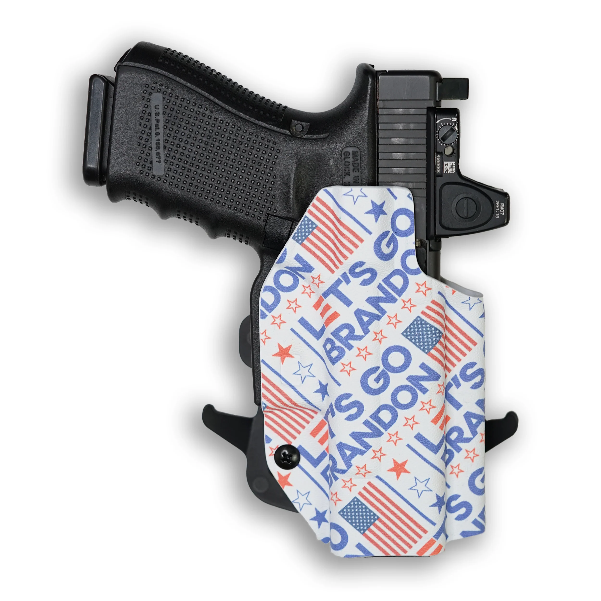 Colt 1911 5" Government 45ACP No Rail Only Red Dot Optic Cut OWB Holster - Image 39