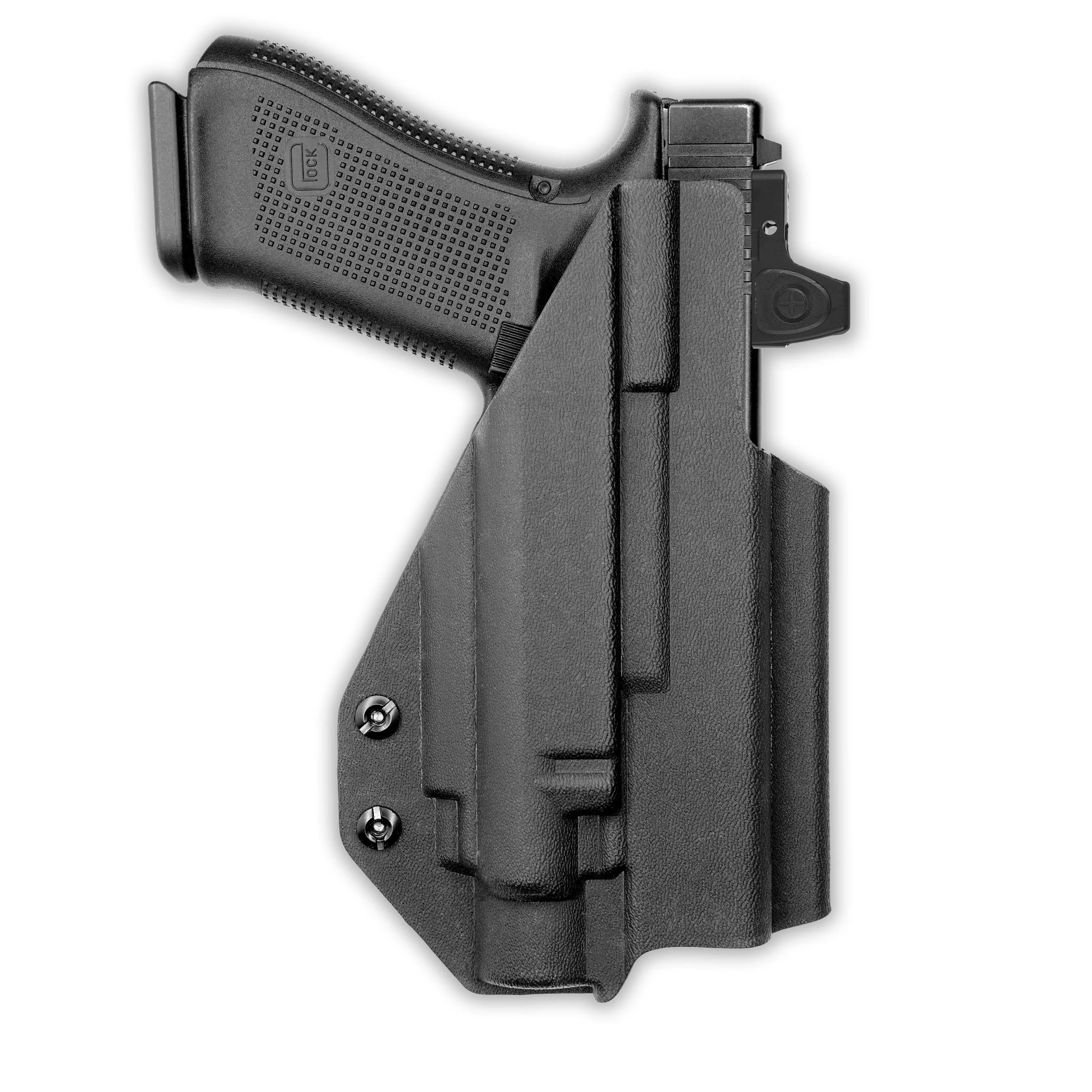Glock 17 MOS with Olight Baldr Pro Light Red Dot Optic Cut IWB Holster - Image 4