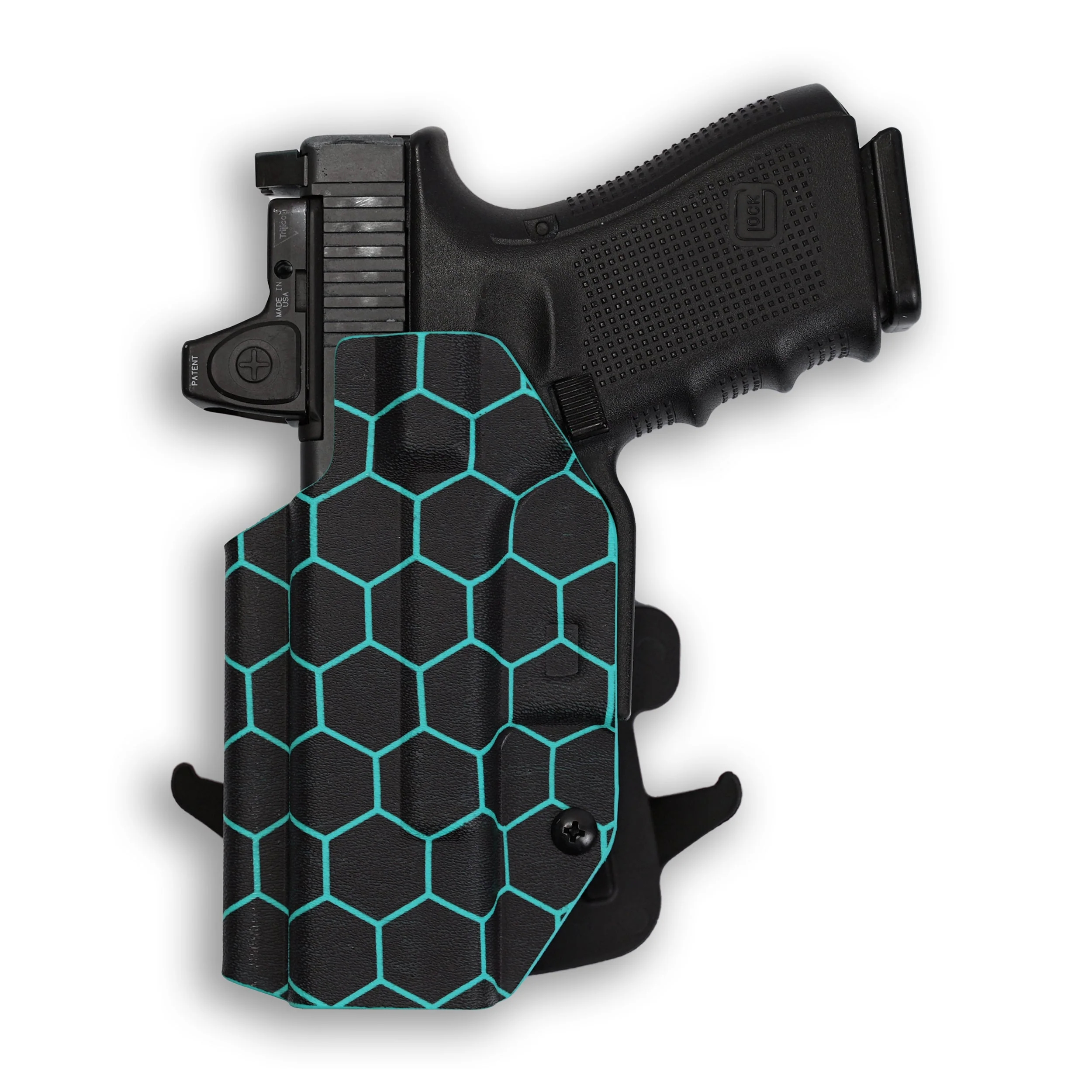 Glock 17 MOS with Olight Baldr RL Mini Light Red Dot Optic Cut OWB Holster - Image 73