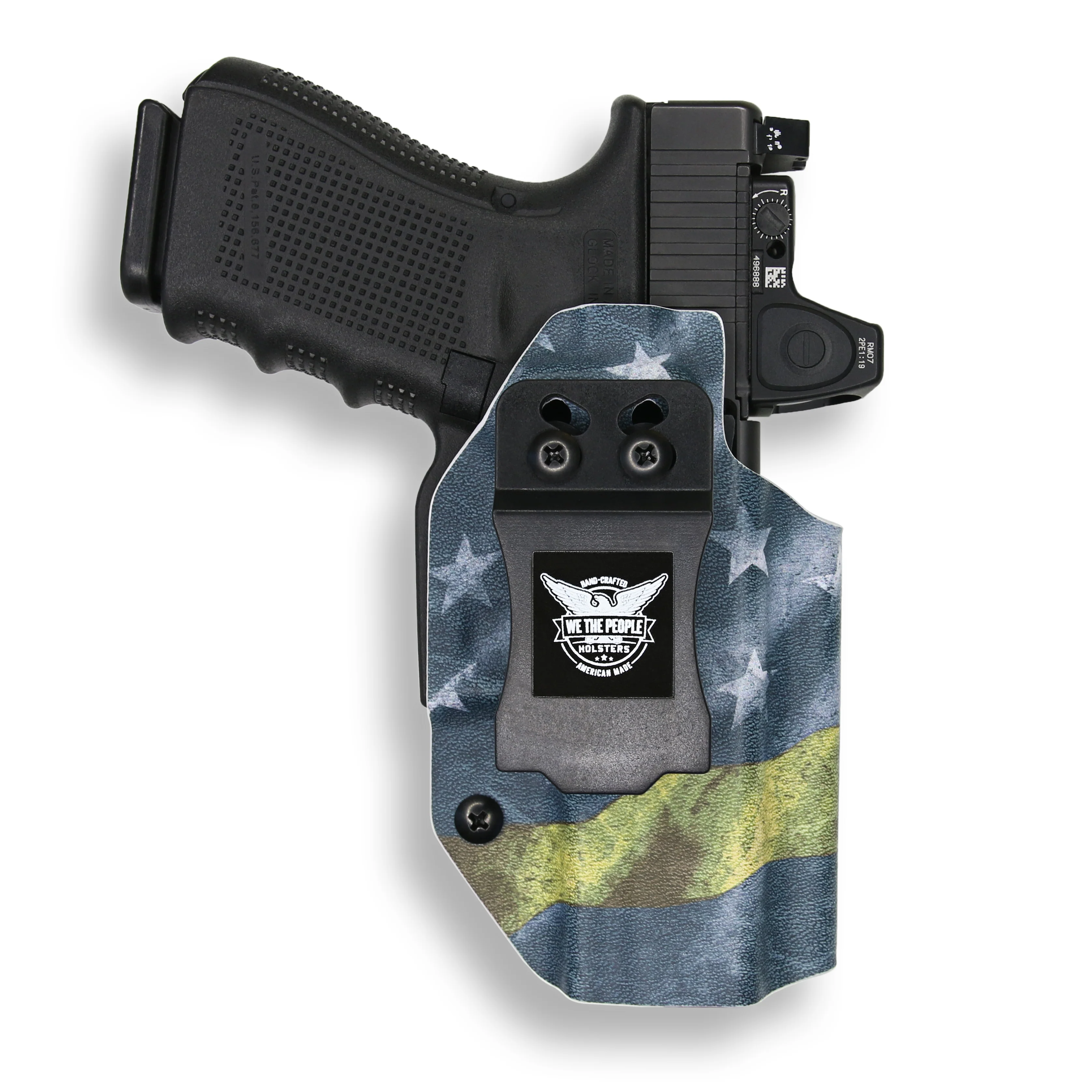 Glock 17 MOS with Olight PL-Mini 2 Valkyrie Light Red Dot Optic Cut IWB Holster - Image 17