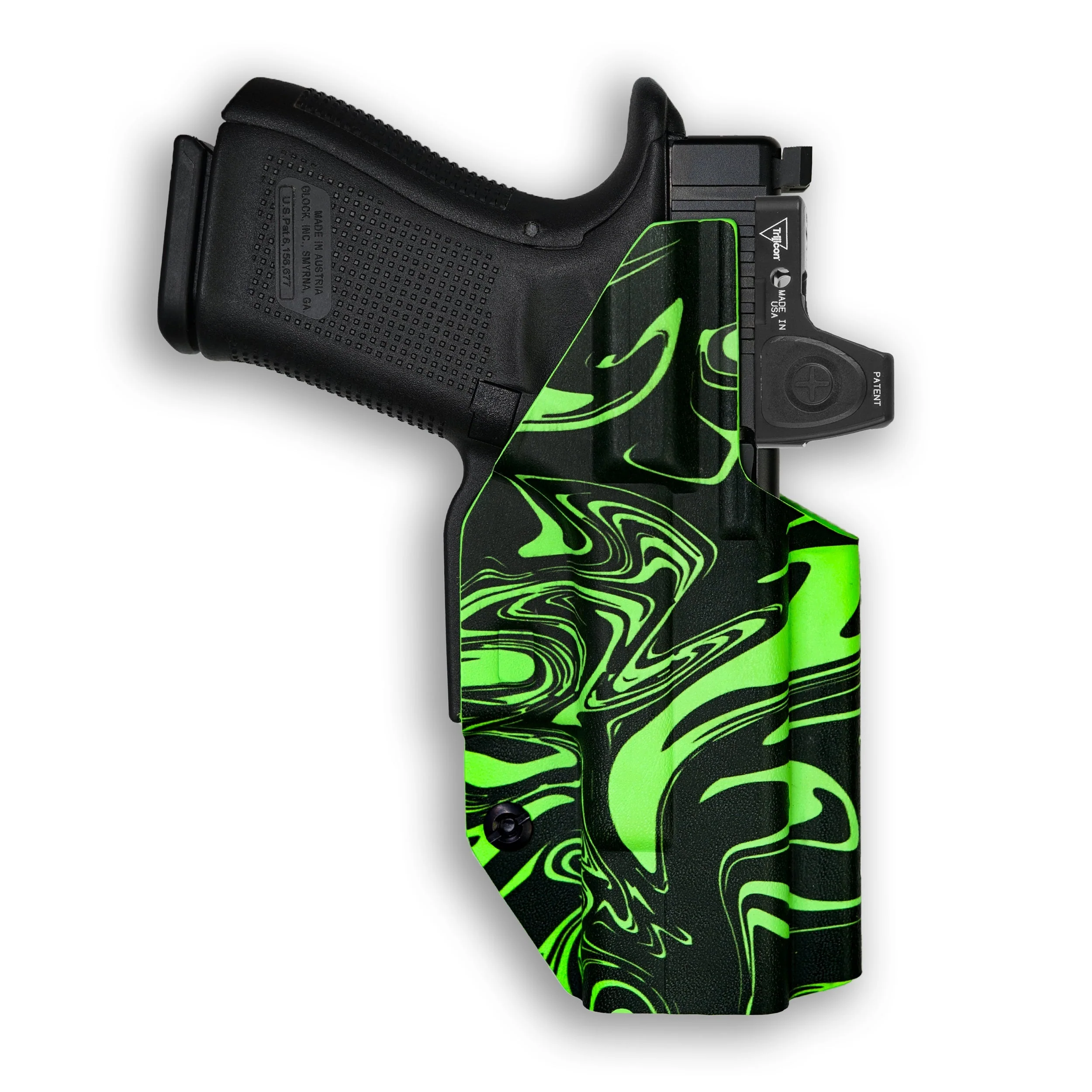 Glock 17 MOS with Olight PL-Mini 2 Valkyrie Light Red Dot Optic Cut IWB Holster - Image 58