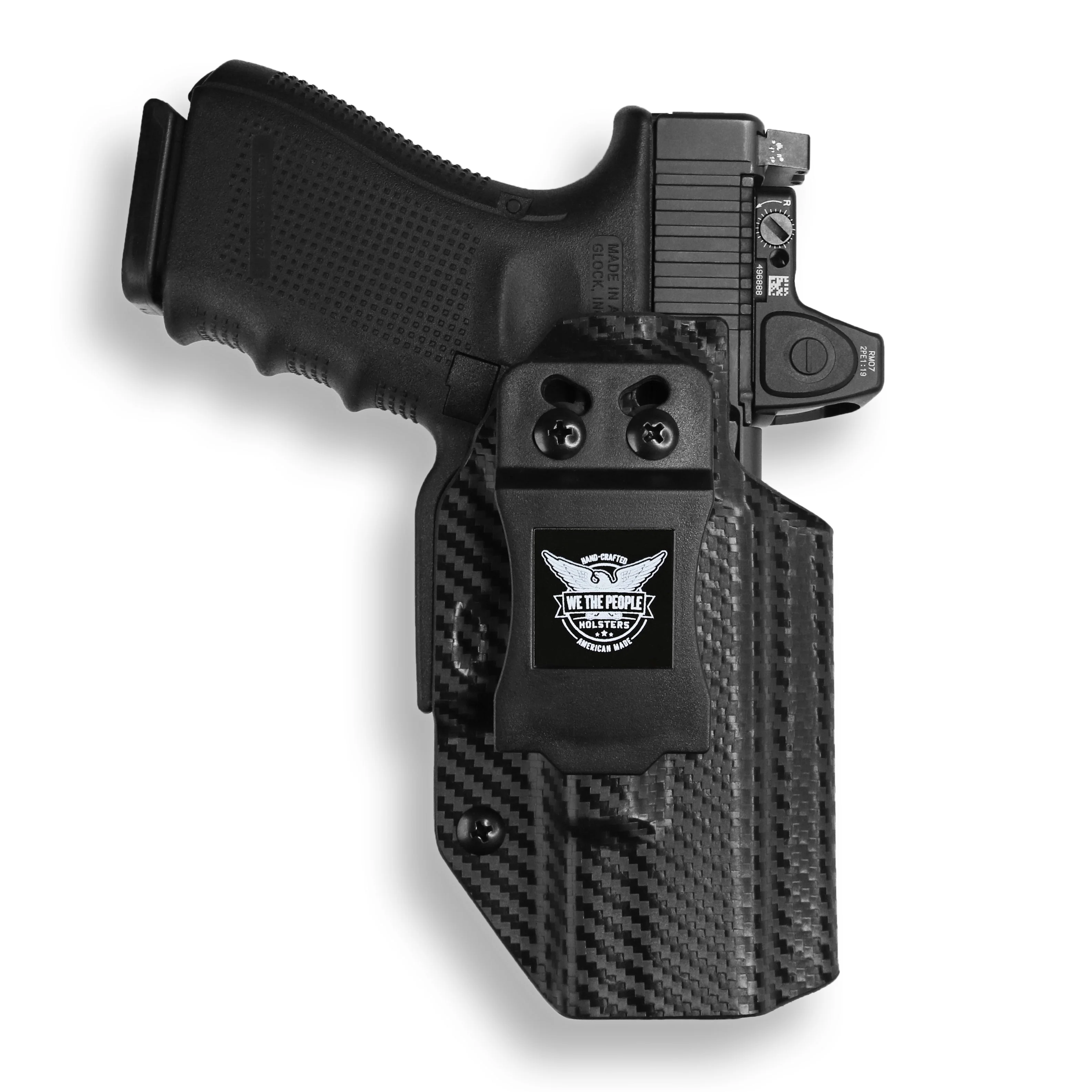 Glock 19 MOS with Olight Baldr RL Mini Light Red Dot Optic Cut IWB Holster - Image 5