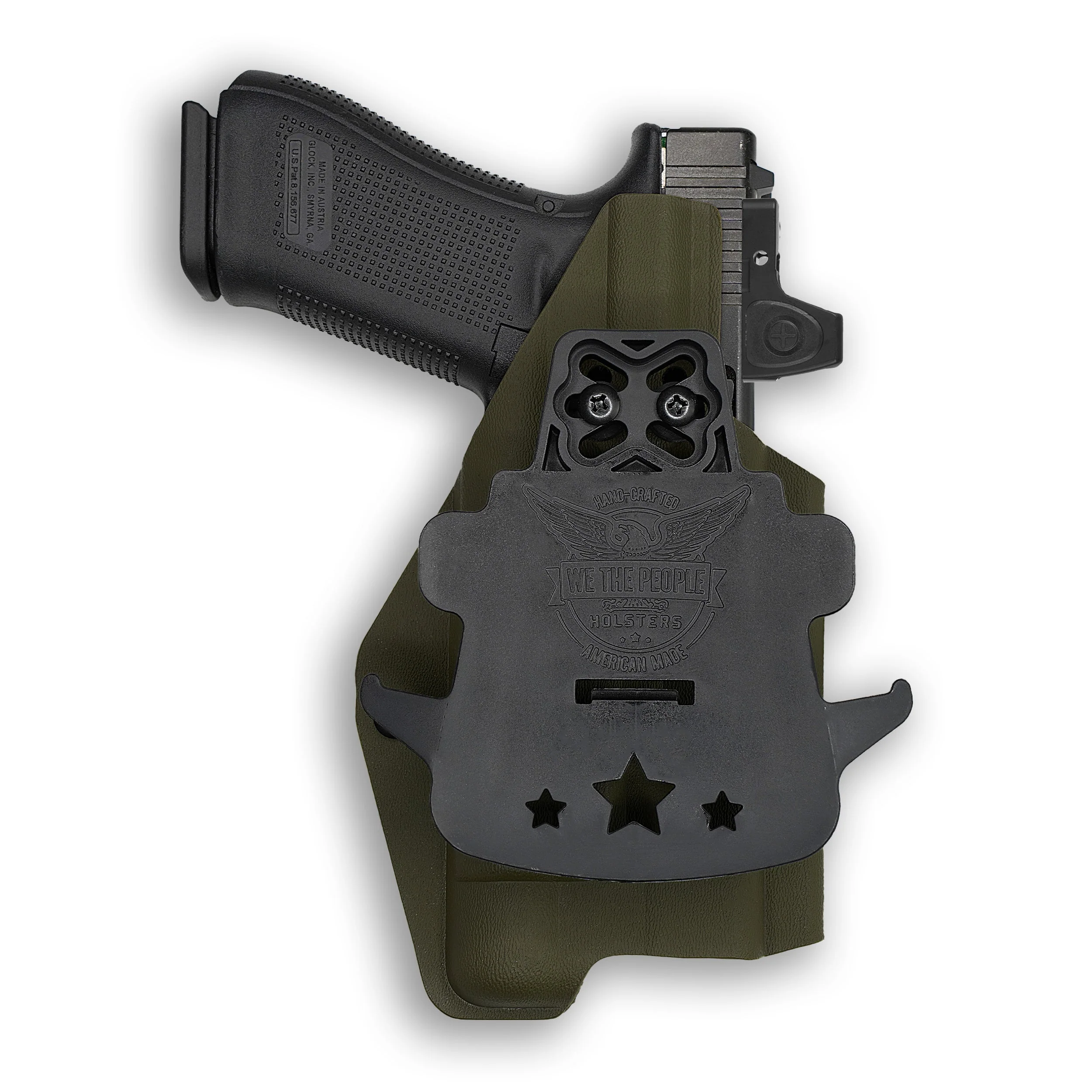 Glock 19 MOS with Streamlight TLR-1/1S/HL Light Red Dot Optic Cut OWB Holster - Image 106