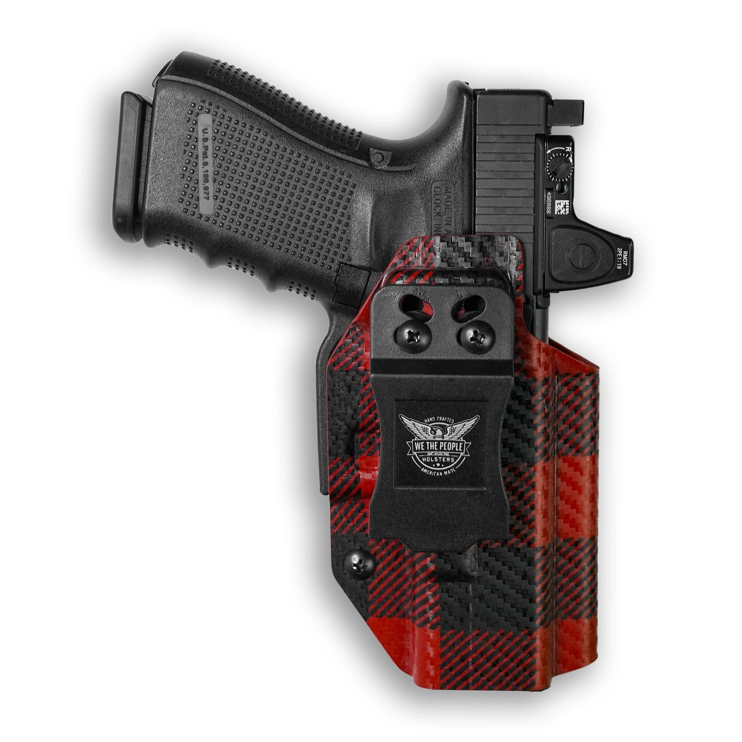Glock 23 Gen 1-4 MOS with Inforce WILD1 Light Red Dot Optic Cut IWB Holster - Image 59
