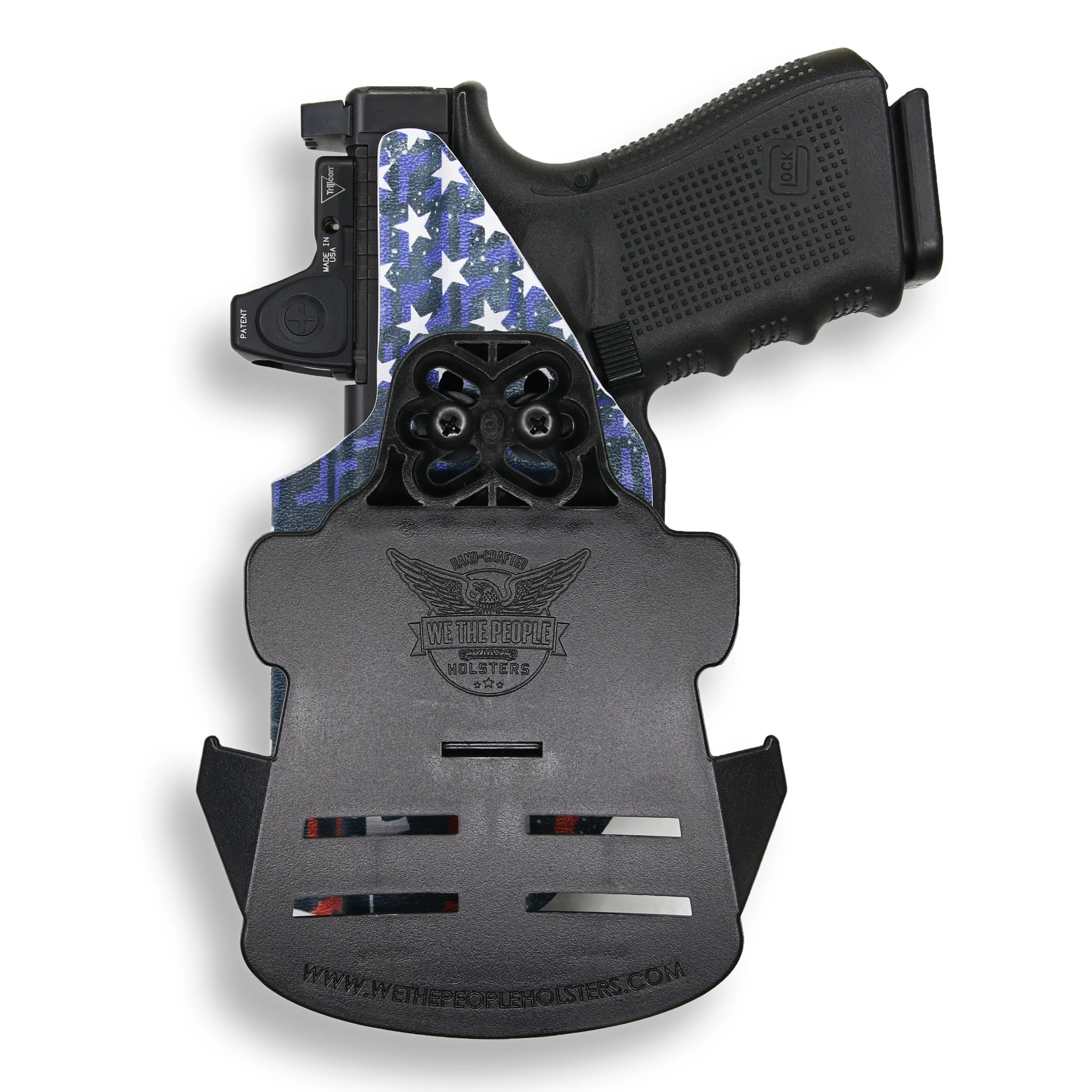 Glock 23 Gen 1-4 MOS with Olight PL-Mini 2 Valkyrie Light Red Dot Optic Cut OWB Holster - Image 36