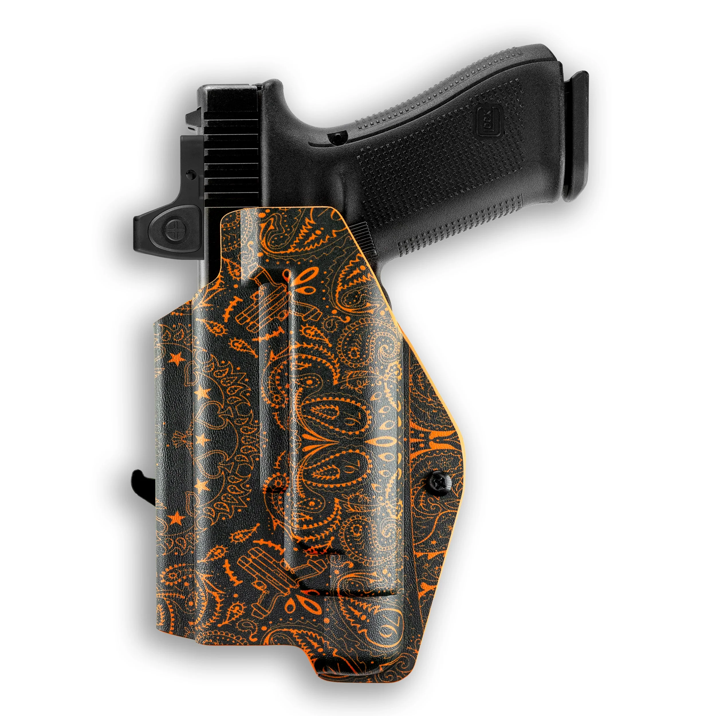Glock 23 Gen 5 MOS with Streamlight TLR-8/8A Light/Laser Red Dot Optic Cut OWB Holster - Image 117