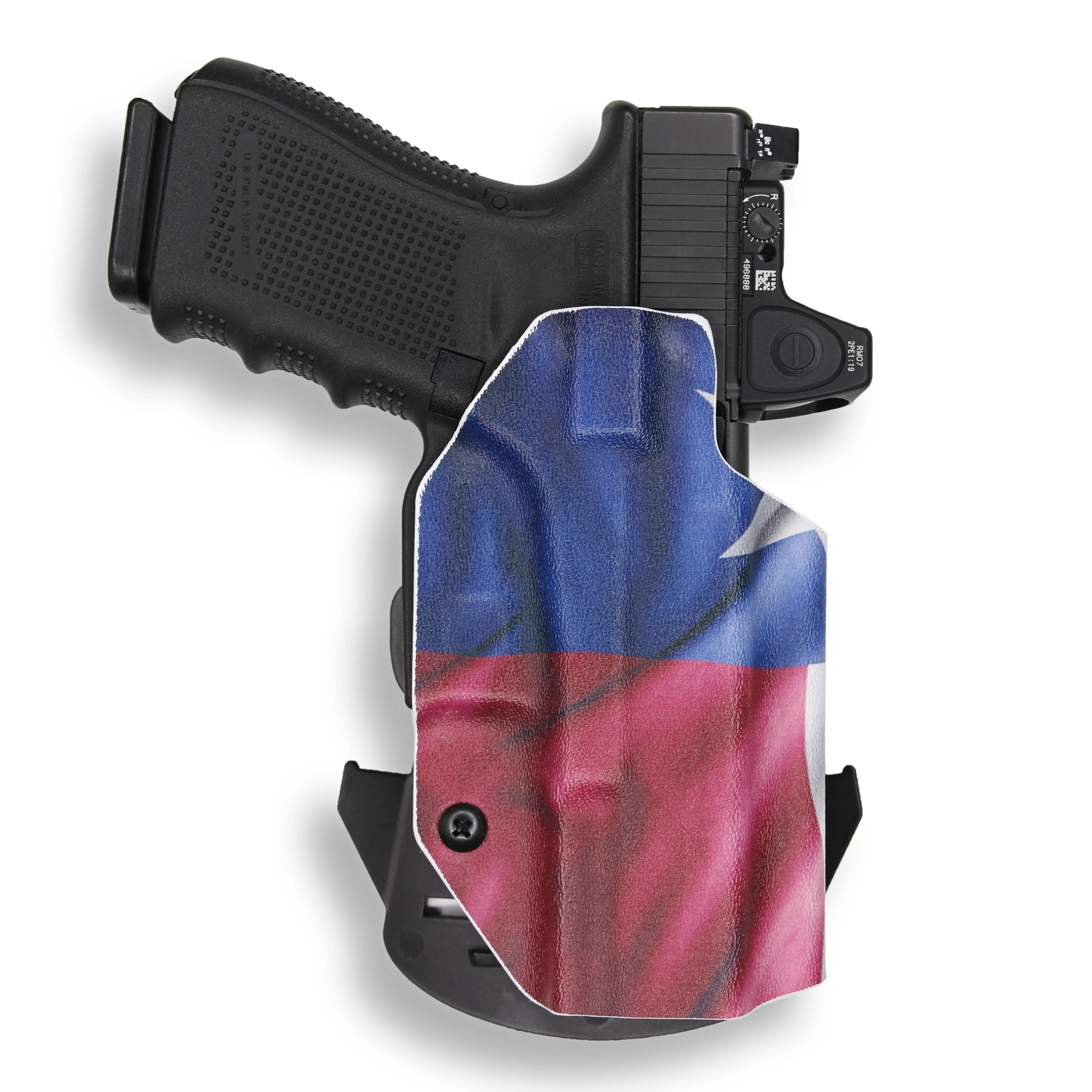 Glock 17 MOS with Surefire X300U-A Light Red Dot Optic Cut OWB Holster - Image 19