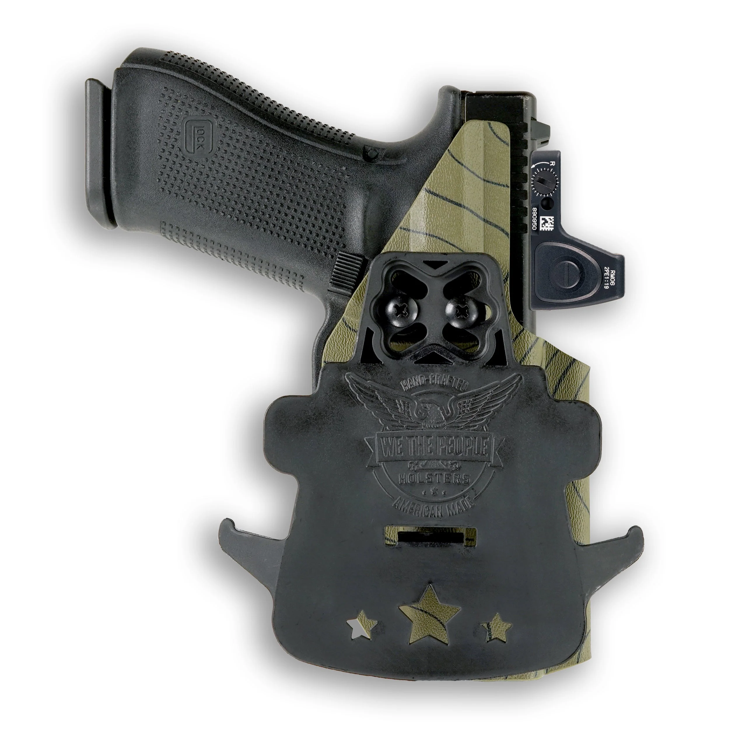 Glock 32 MOS with Inforce WILD1 Light Red Dot Optic Cut OWB Holster - Image 110