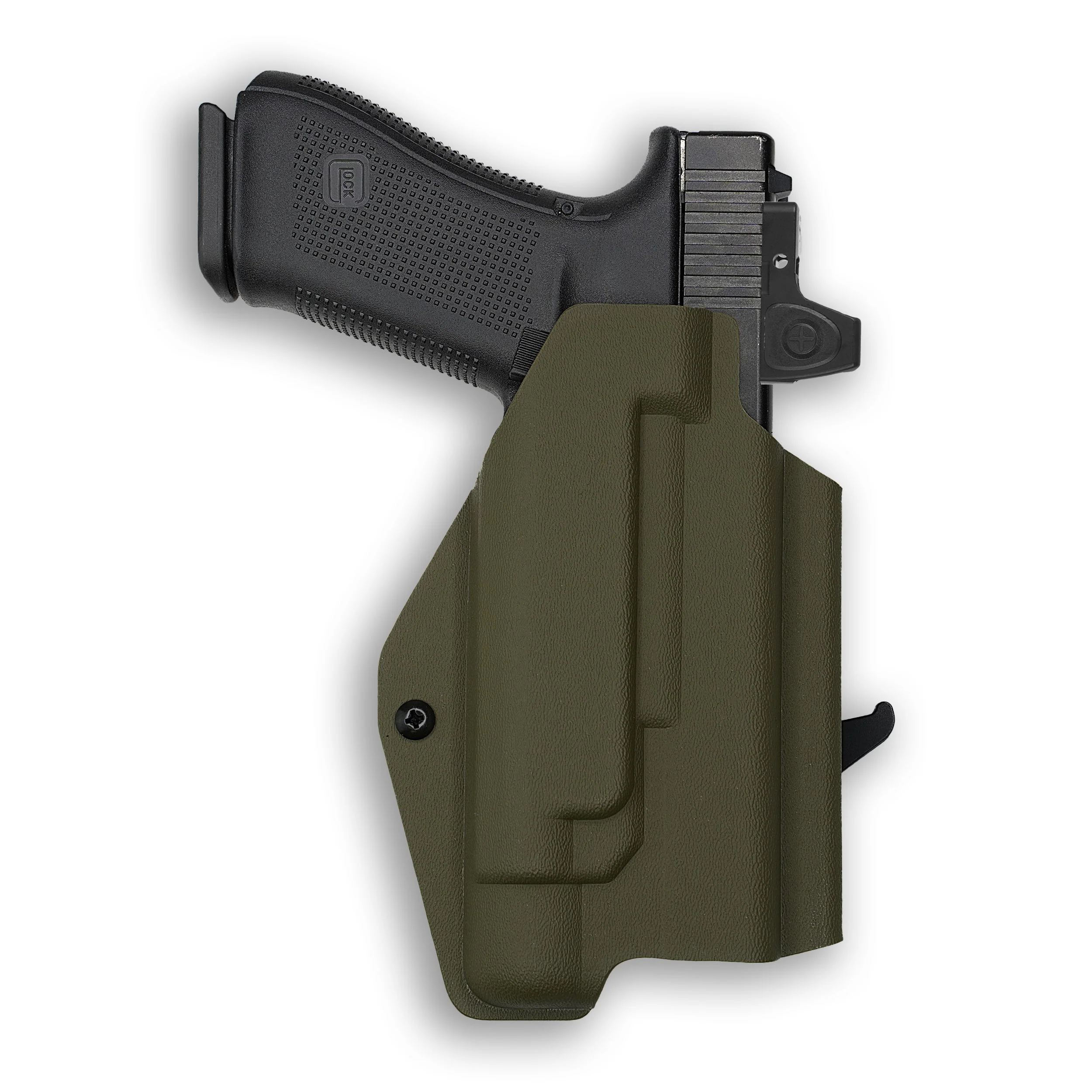 Glock 34 MOS with Olight Baldr Pro Light Red Dot Optic Cut OWB Holster - Image 103