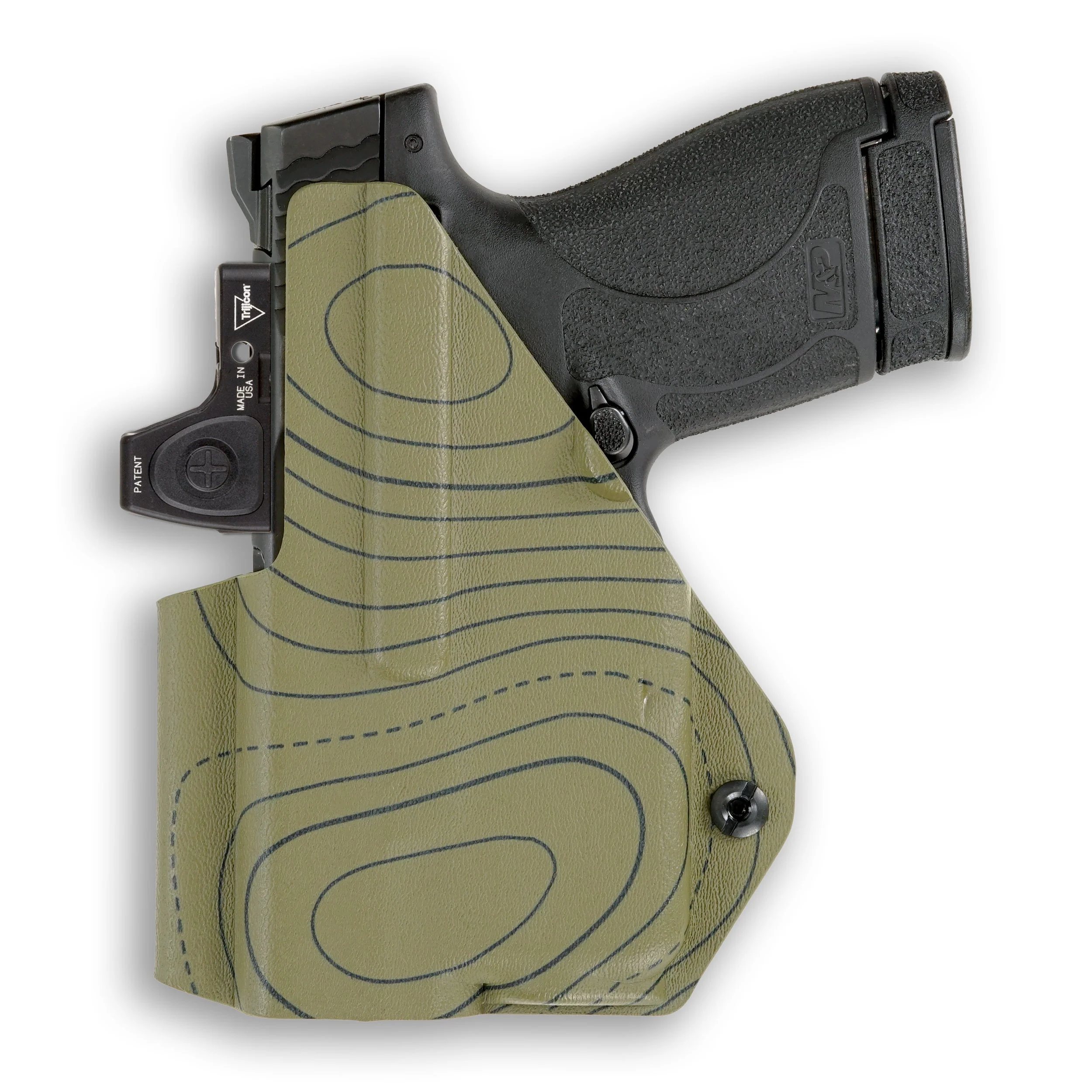 Glock 43X with Streamlight TLR-7 Sub Light Red Dot Optic Cut IWB Holster - Image 108