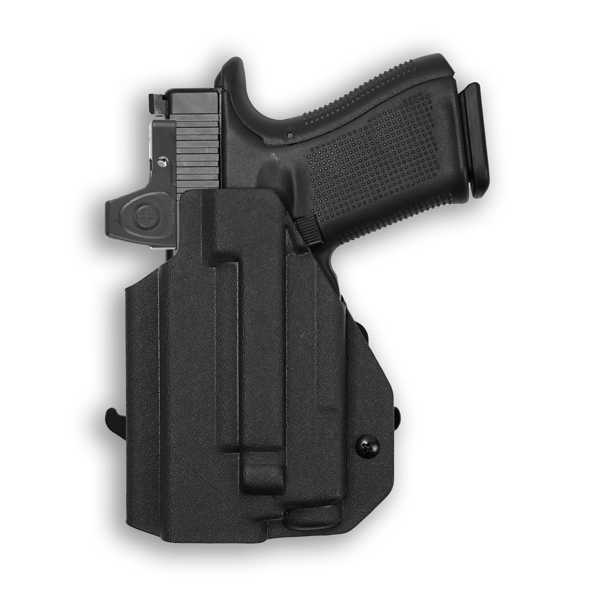 Glock 44 with Olight Baldr S Light Red Dot Optic Cut OWB Holster - Image 3