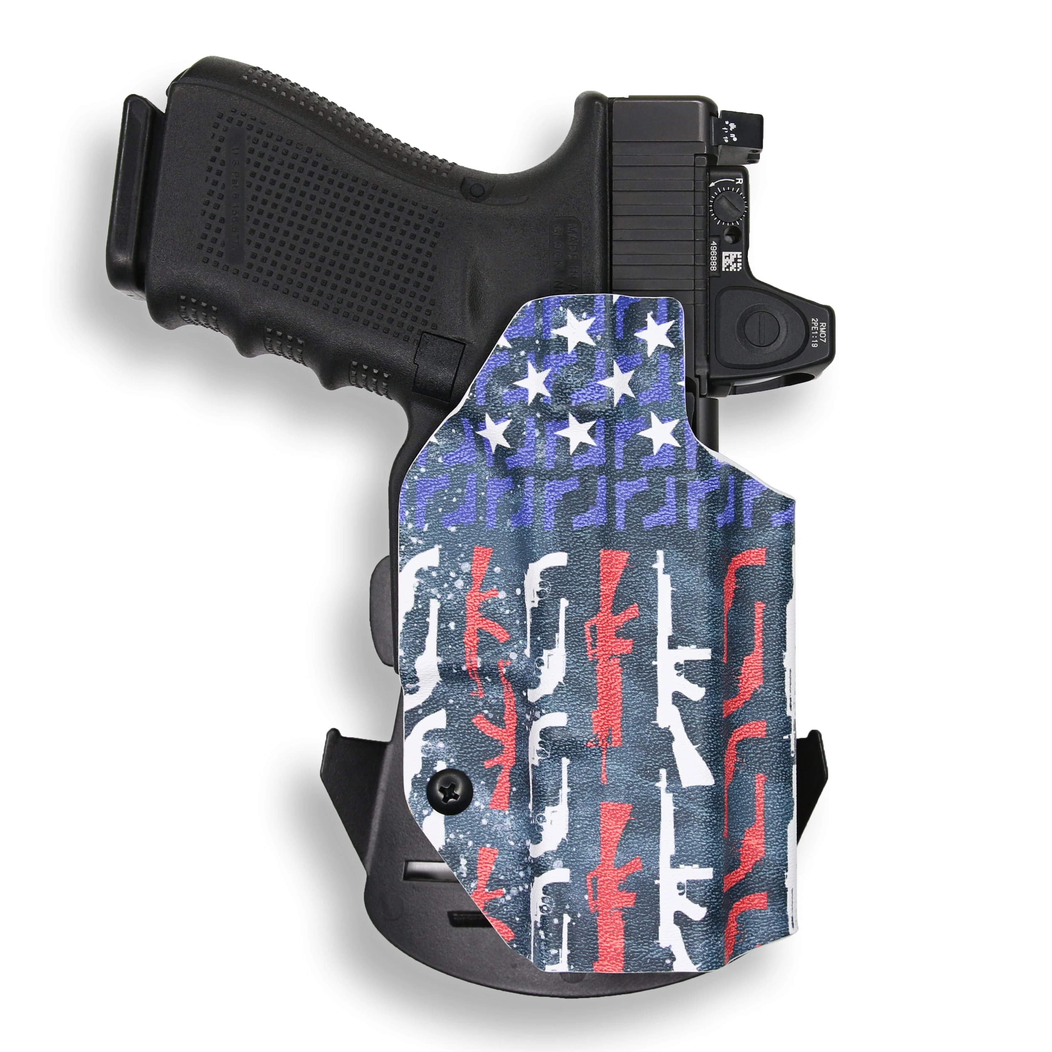 Glock 44 with Olight Baldr S Light Red Dot Optic Cut OWB Holster - Image 35