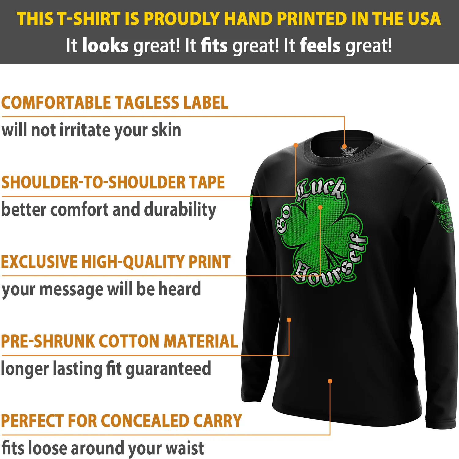 Go Luck Yourself Long Sleeve Shirt - Image 6