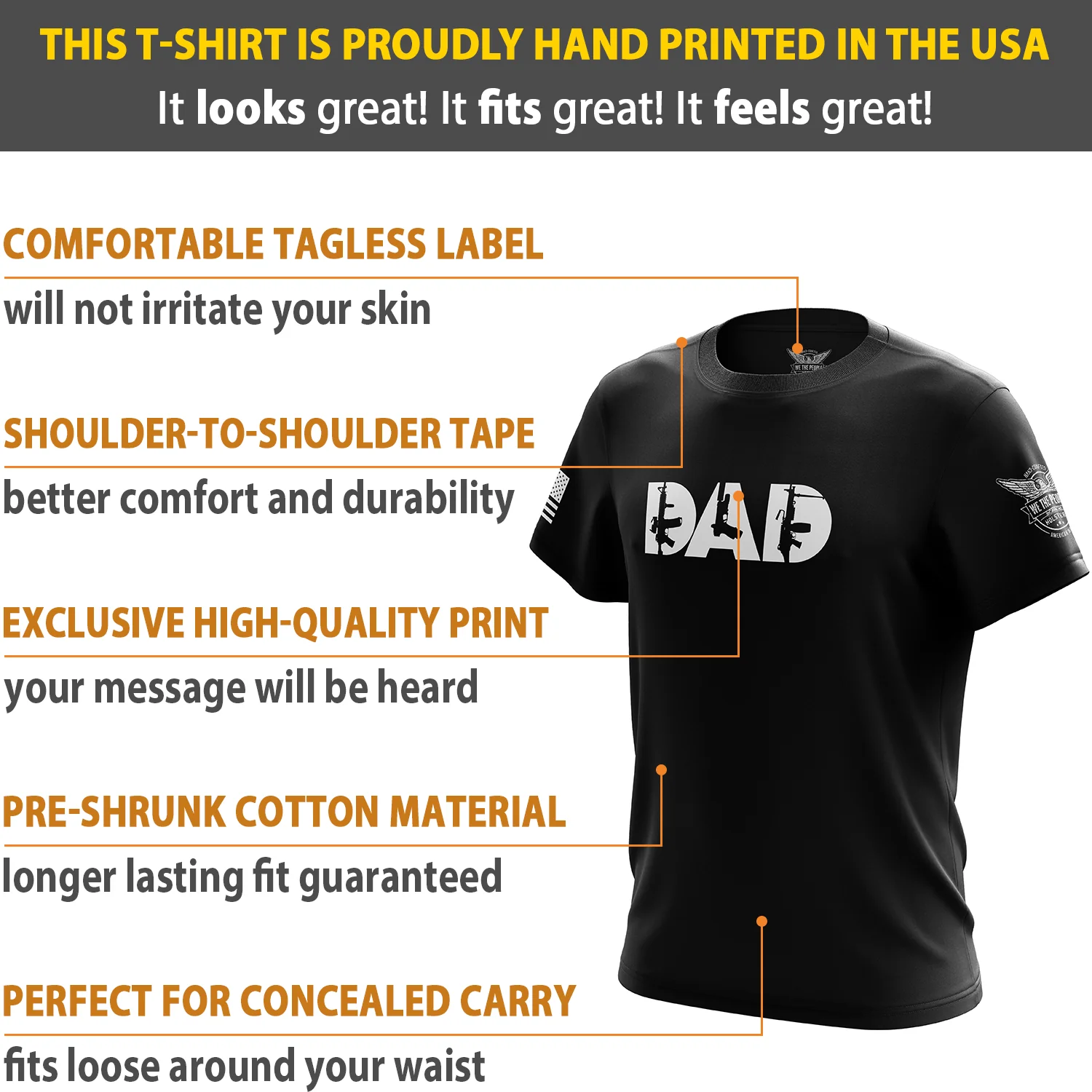 Gun Dad Short Sleeve Shirt - Image 6