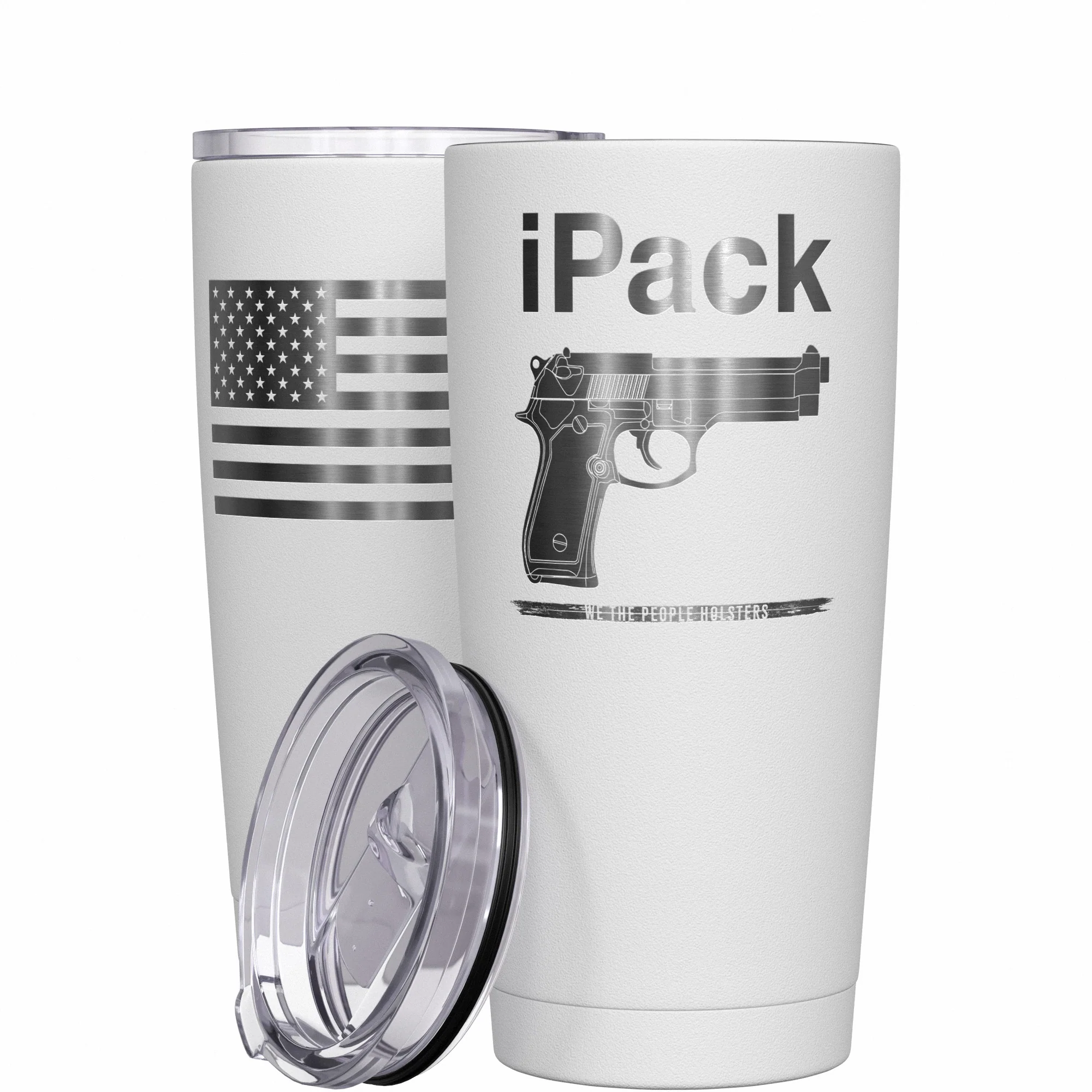 IPACK + American Flag Stainless Steel Tumbler - Image 12