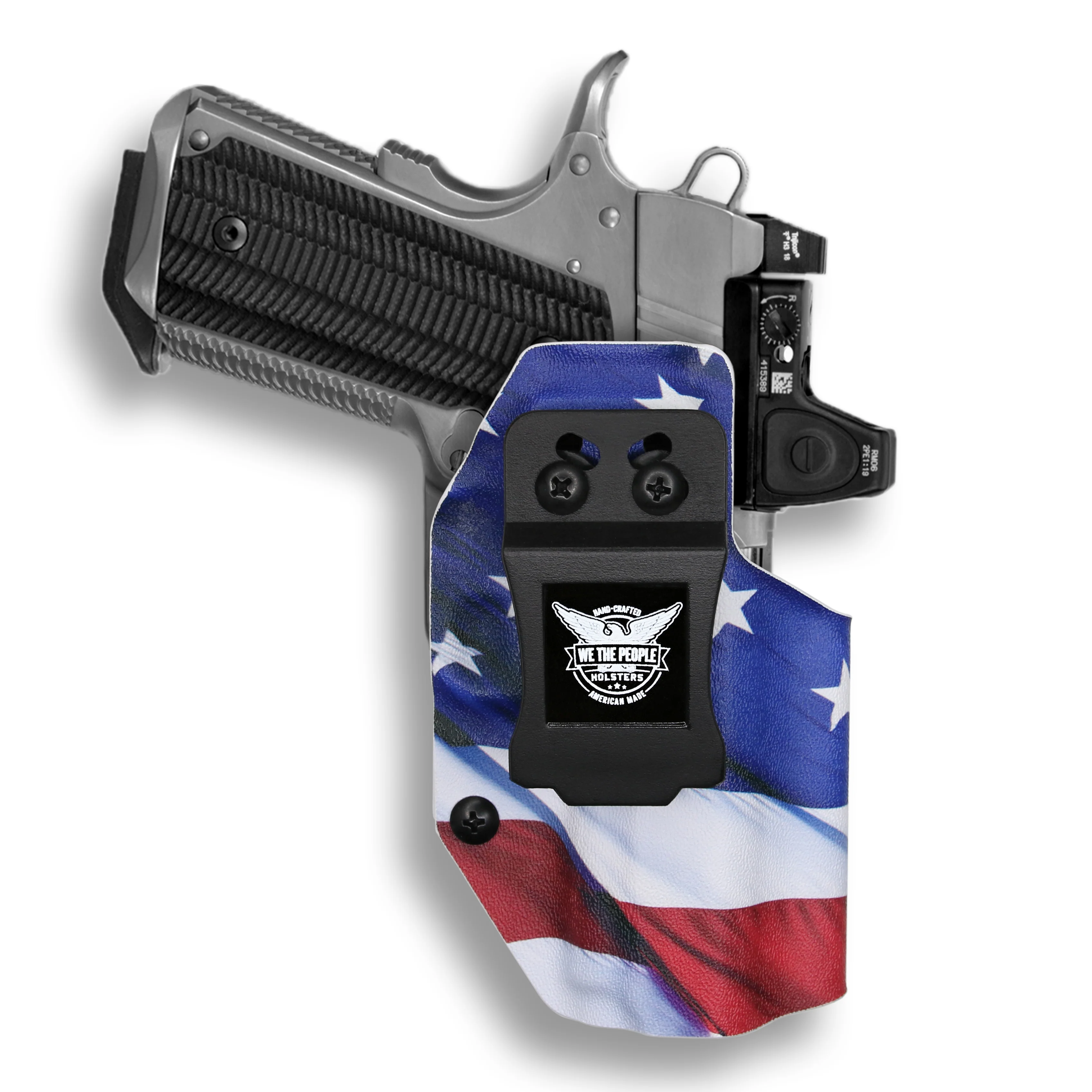 Kimber 1911 3.25" 45ACP No Rail Only Red Dot Optic Cut IWB Holster - Image 9