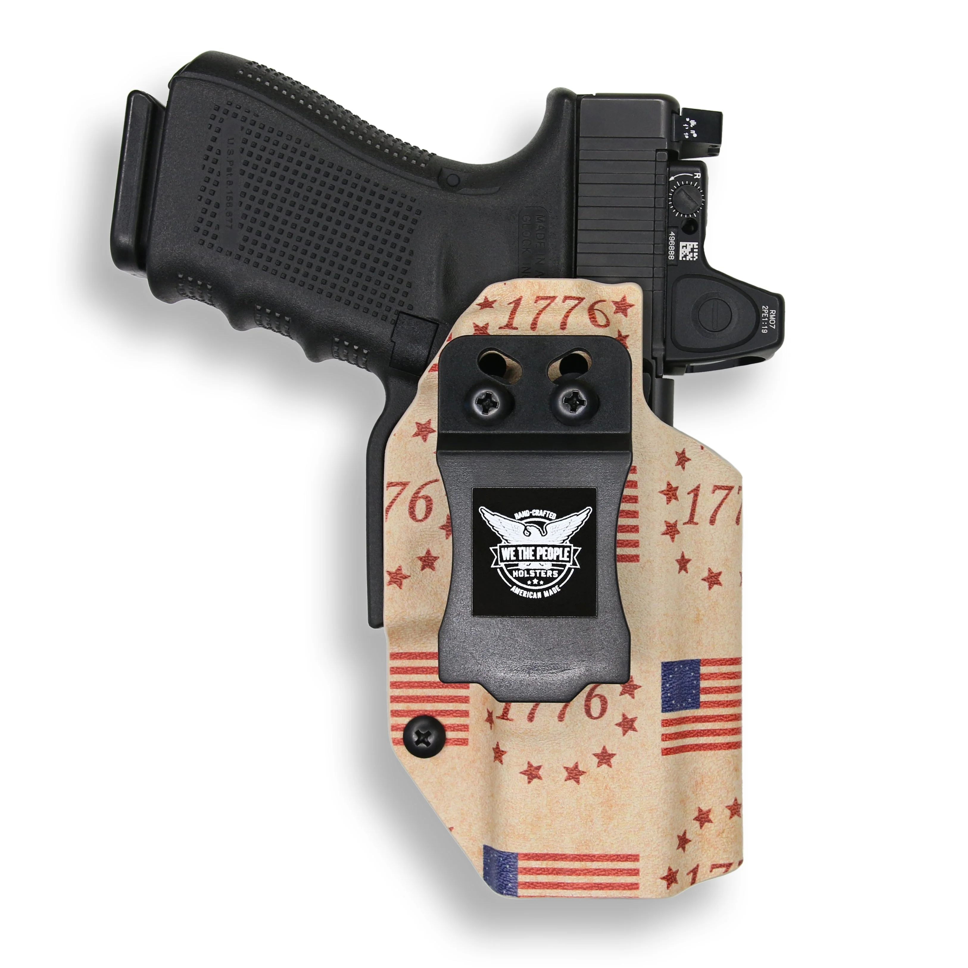 PSA Dagger Full Size SX RMR 4.5" with Surefire X300U-A Light Red Dot Optic Cut IWB Holster - Image 31