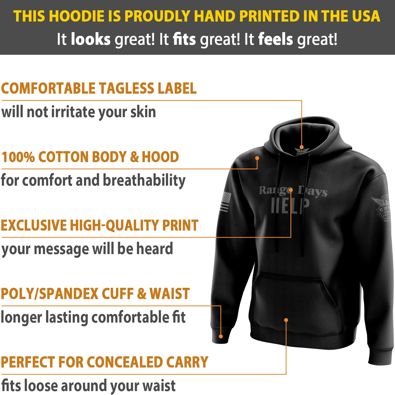 Range Nights Help Hoodie - Image 5