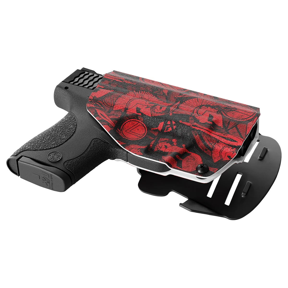 Red Spartan Camo Custom Printed Holster - OWB Kydex Holster - Image 2