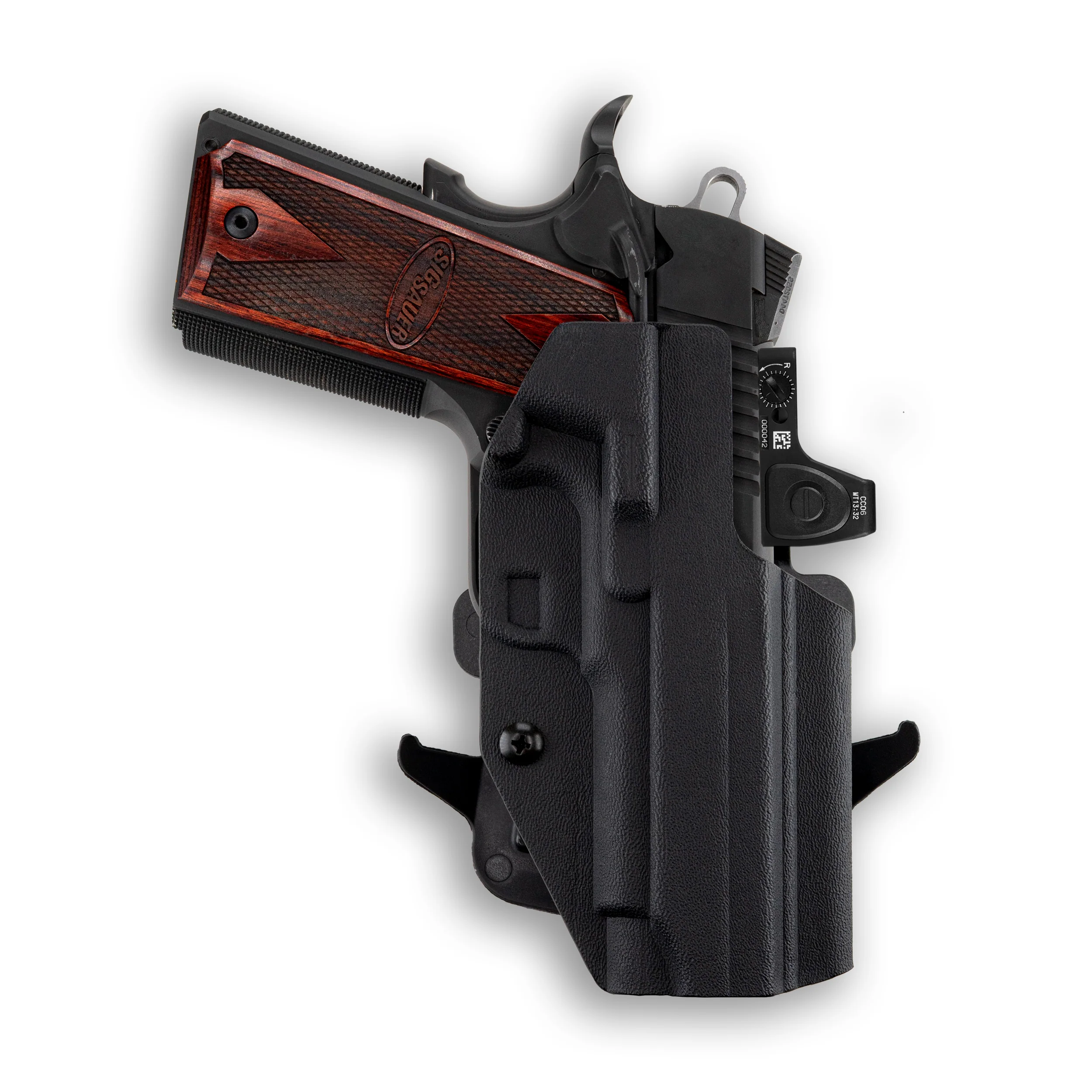 Sig Sauer 1911 4.2" No Rail Only 45ACP Red Dot Optic Cut OWB Holster