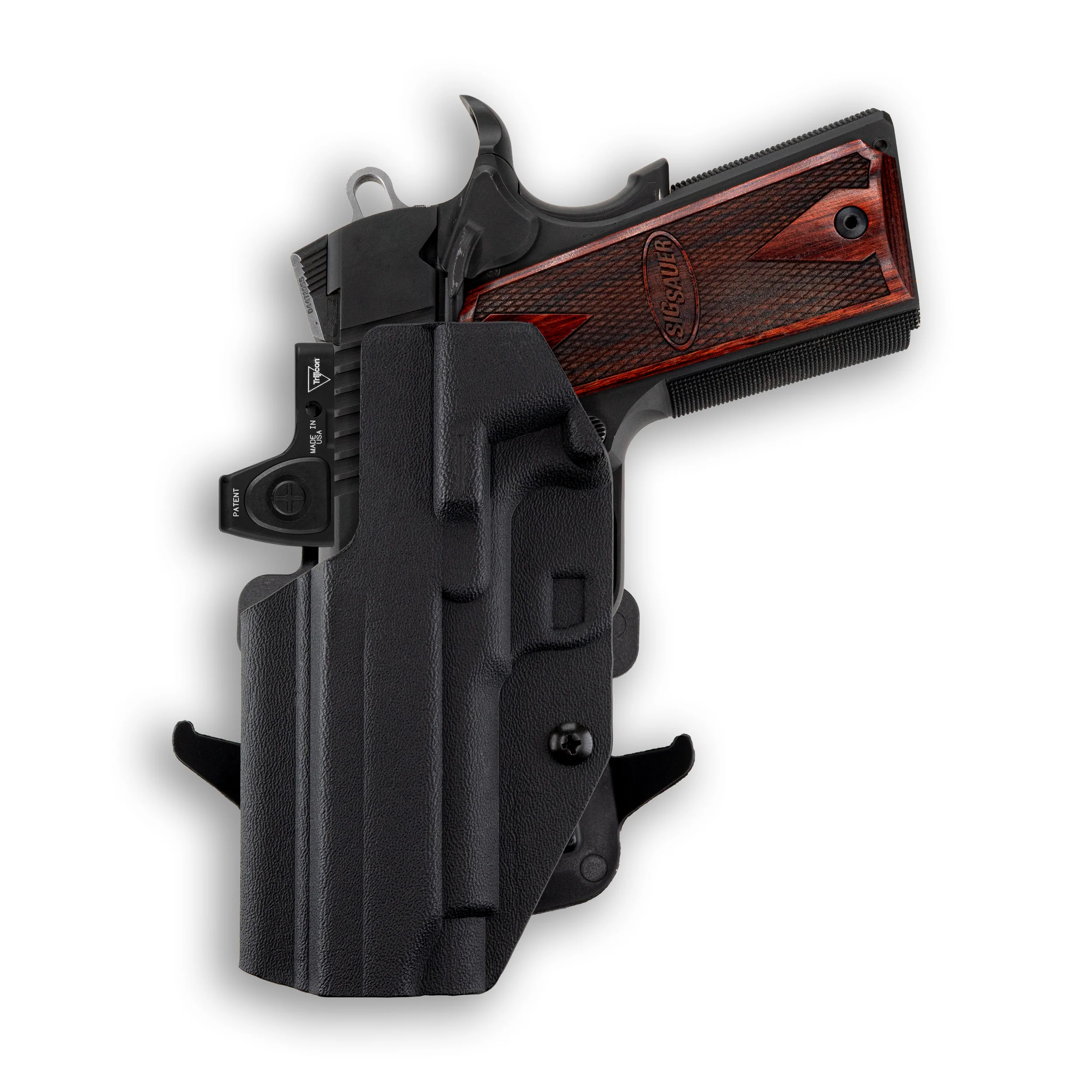 Sig Sauer 1911 4.2" No Rail Only 45ACP Red Dot Optic Cut OWB Holster - Image 3