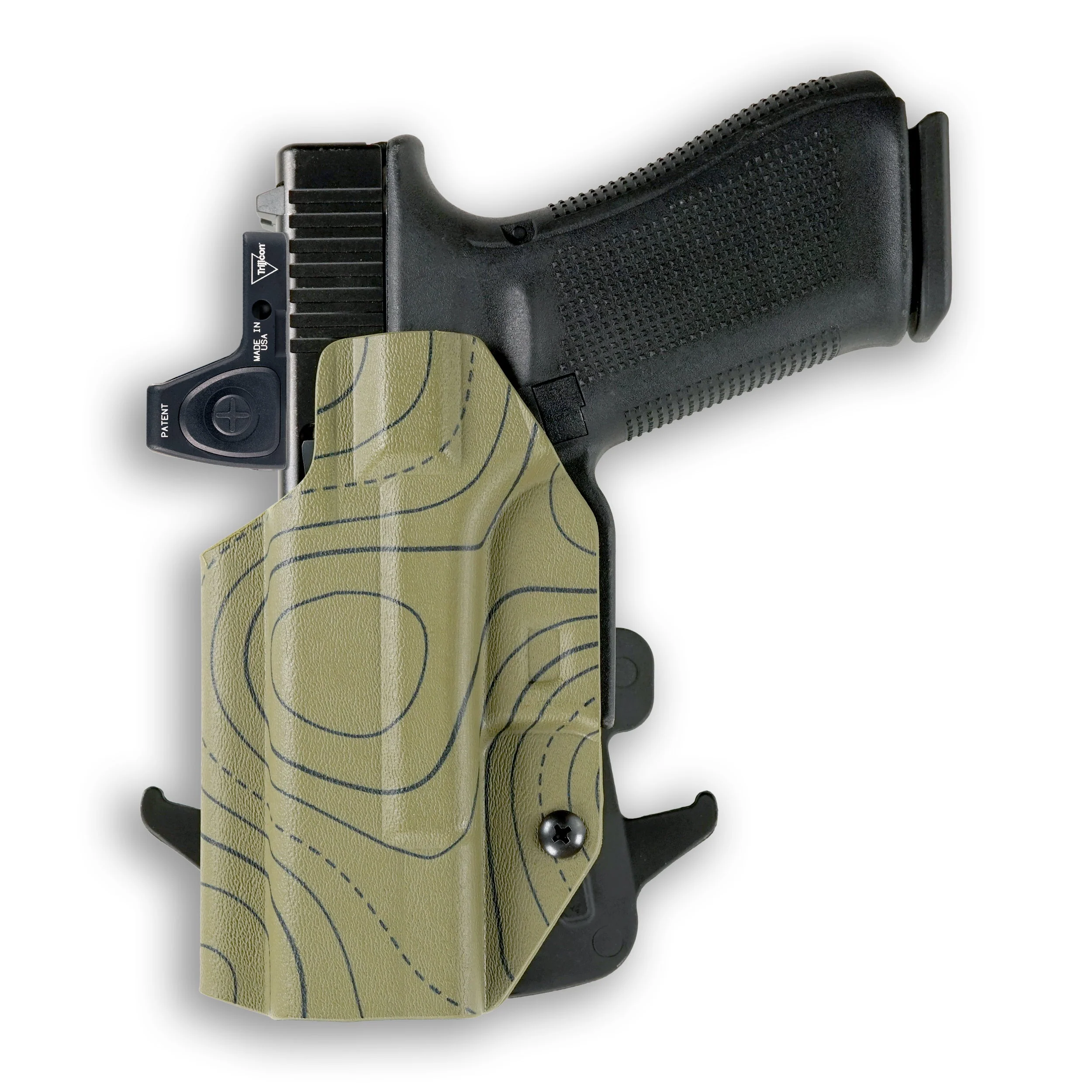 Sig Sauer P320 Full Size Manual Safety with Surefire X300T-B Light Red Dot Optic Cut OWB Holster - Image 109
