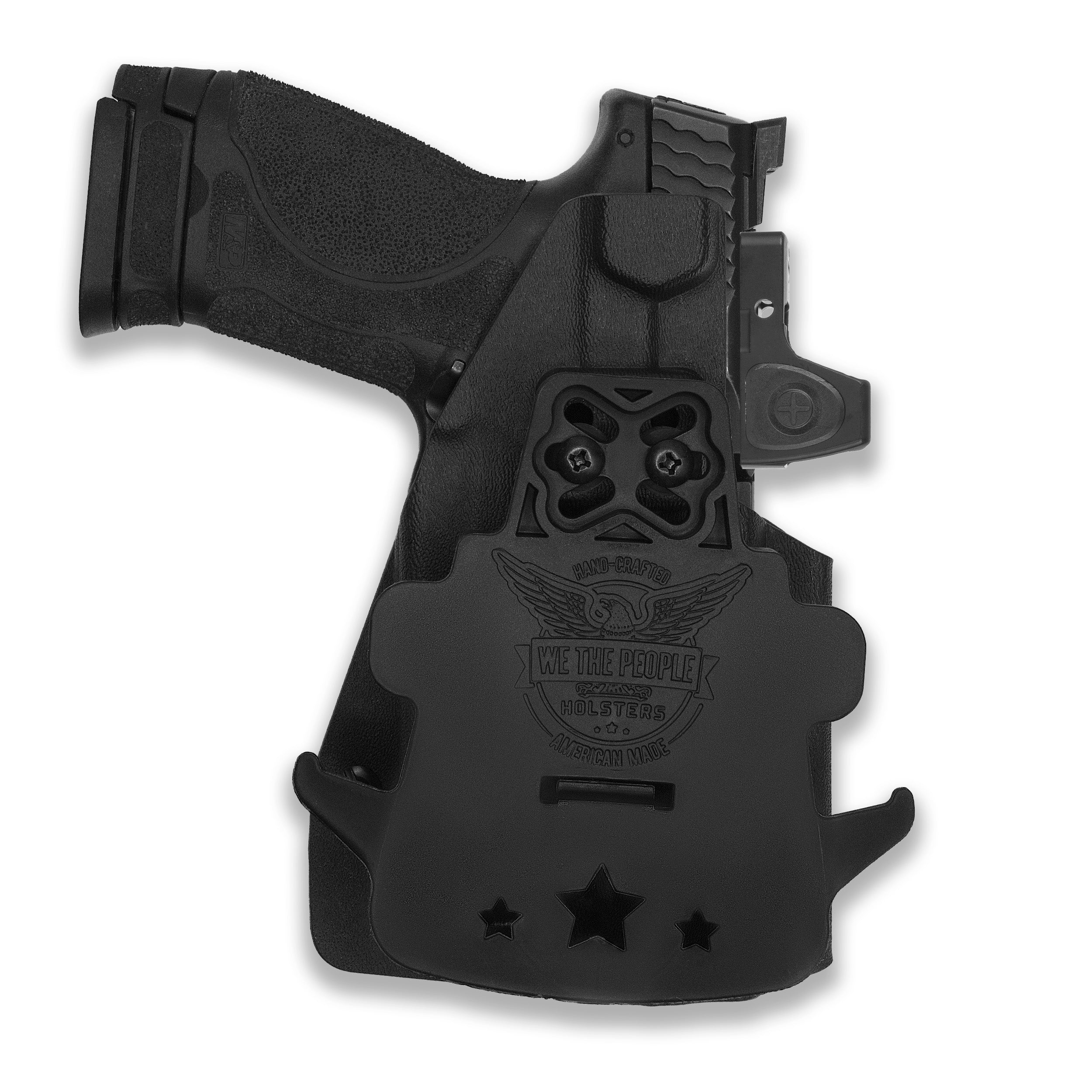 Smith & Wesson M&P / M2.0 4"/4.25" Compact 9/40 Manual Safety with Olight Baldr S Light Red Dot Optic Cut OWB Holster - Image 4