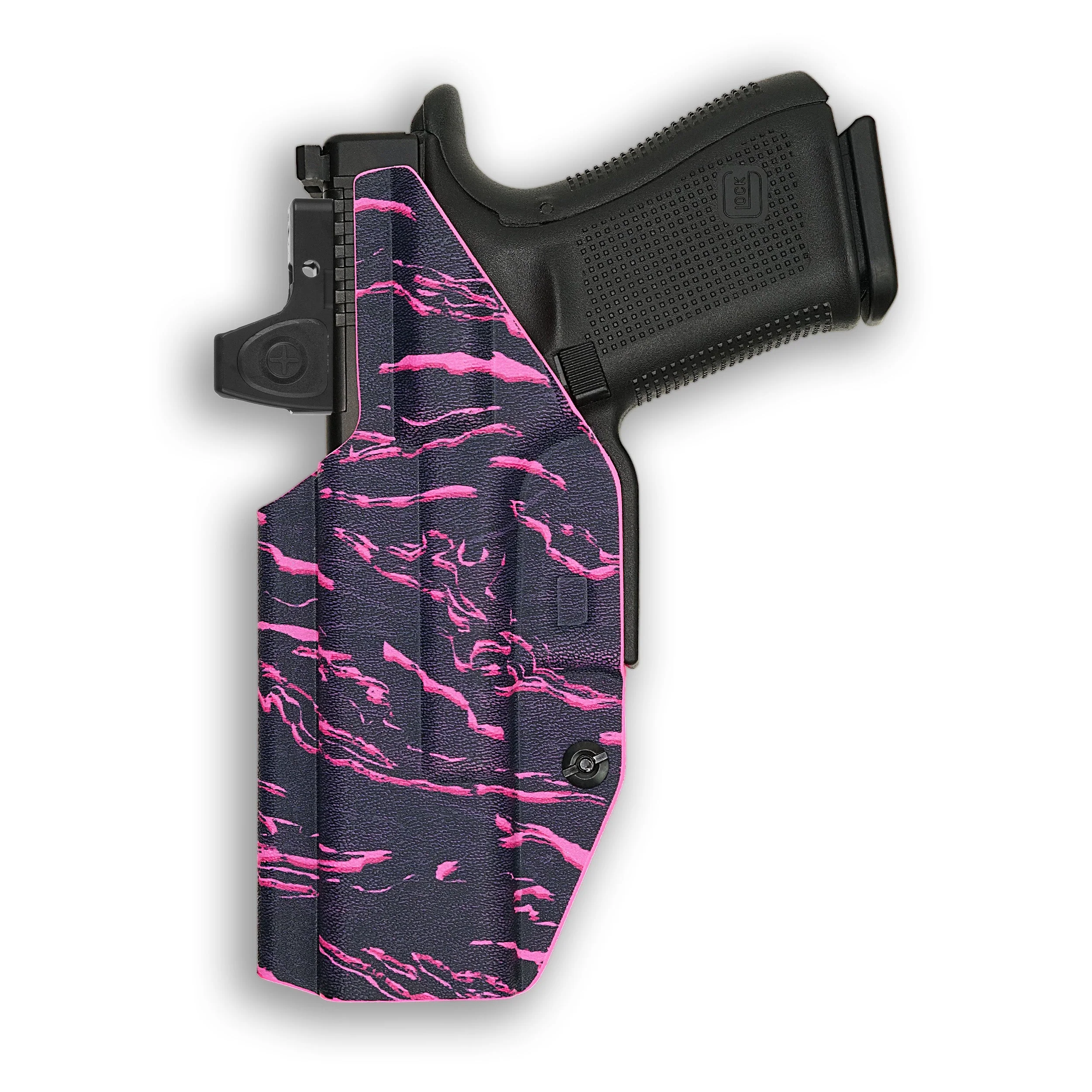 CZ P-10 F with Olight Valkyrie Turbo Light Red Dot Optic Cut IWB Holster - Image 88