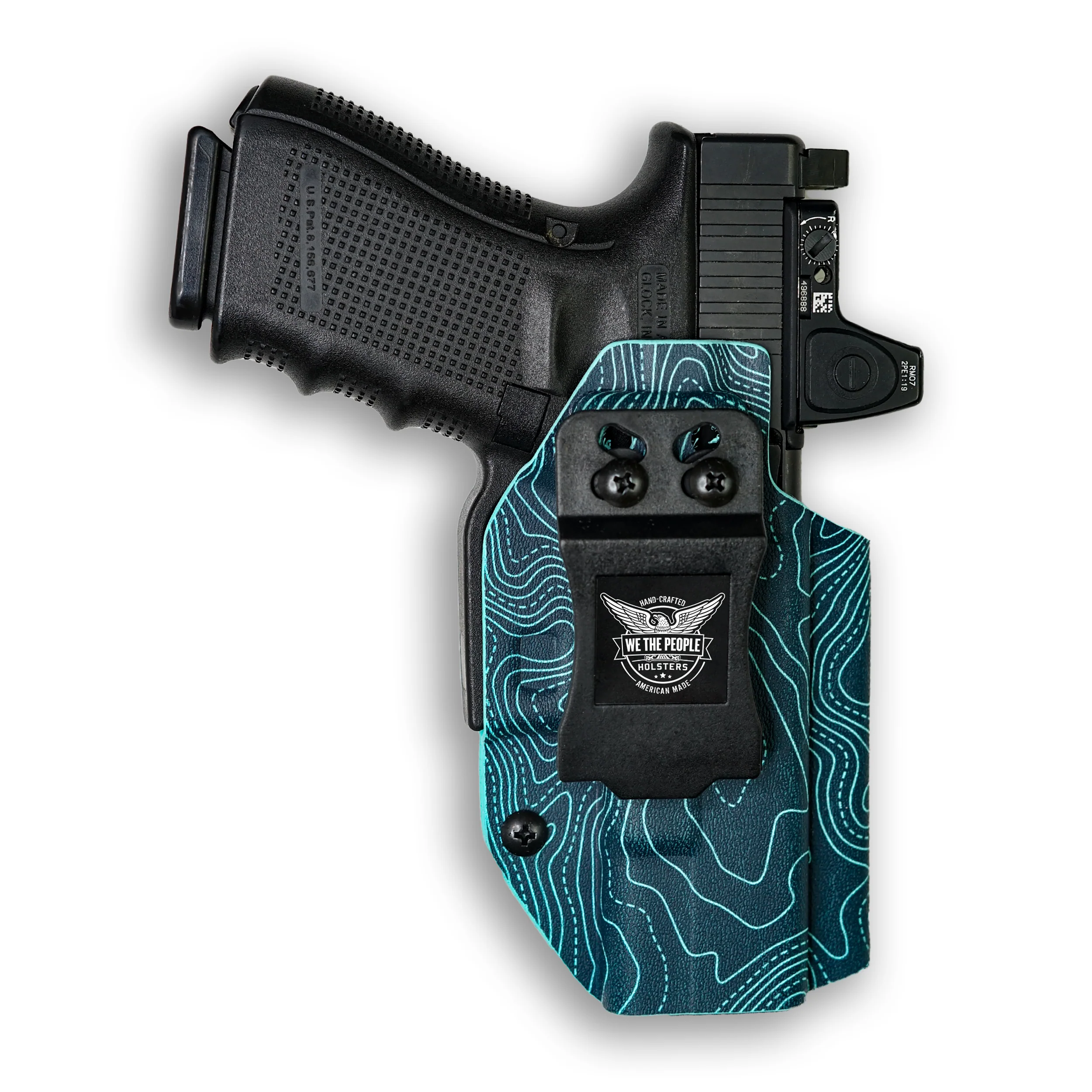 CZ P-10 F with Olight Valkyrie Turbo Light Red Dot Optic Cut IWB Holster - Image 48