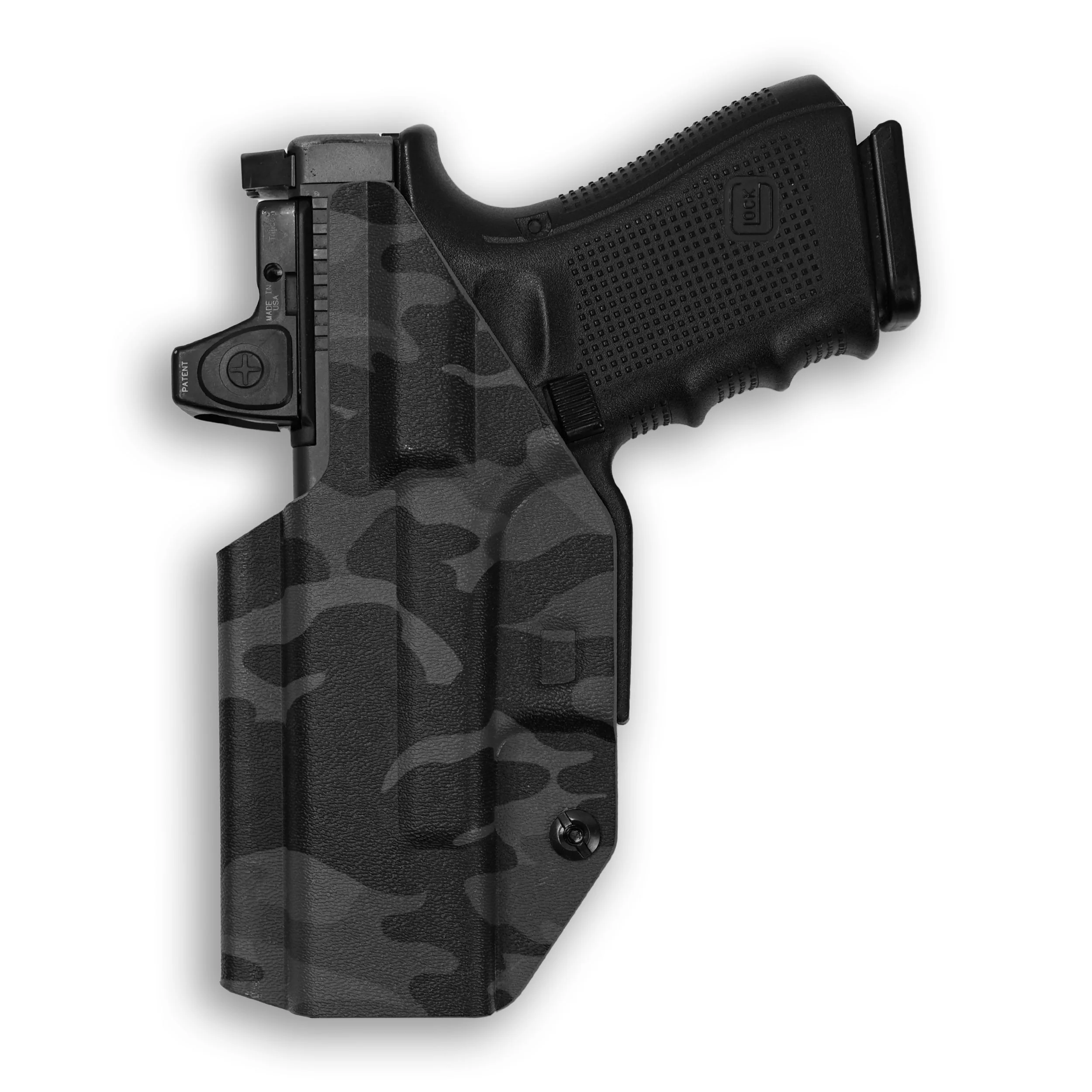 CZ P-10 F with Olight Valkyrie Turbo Light Red Dot Optic Cut IWB Holster - Image 76