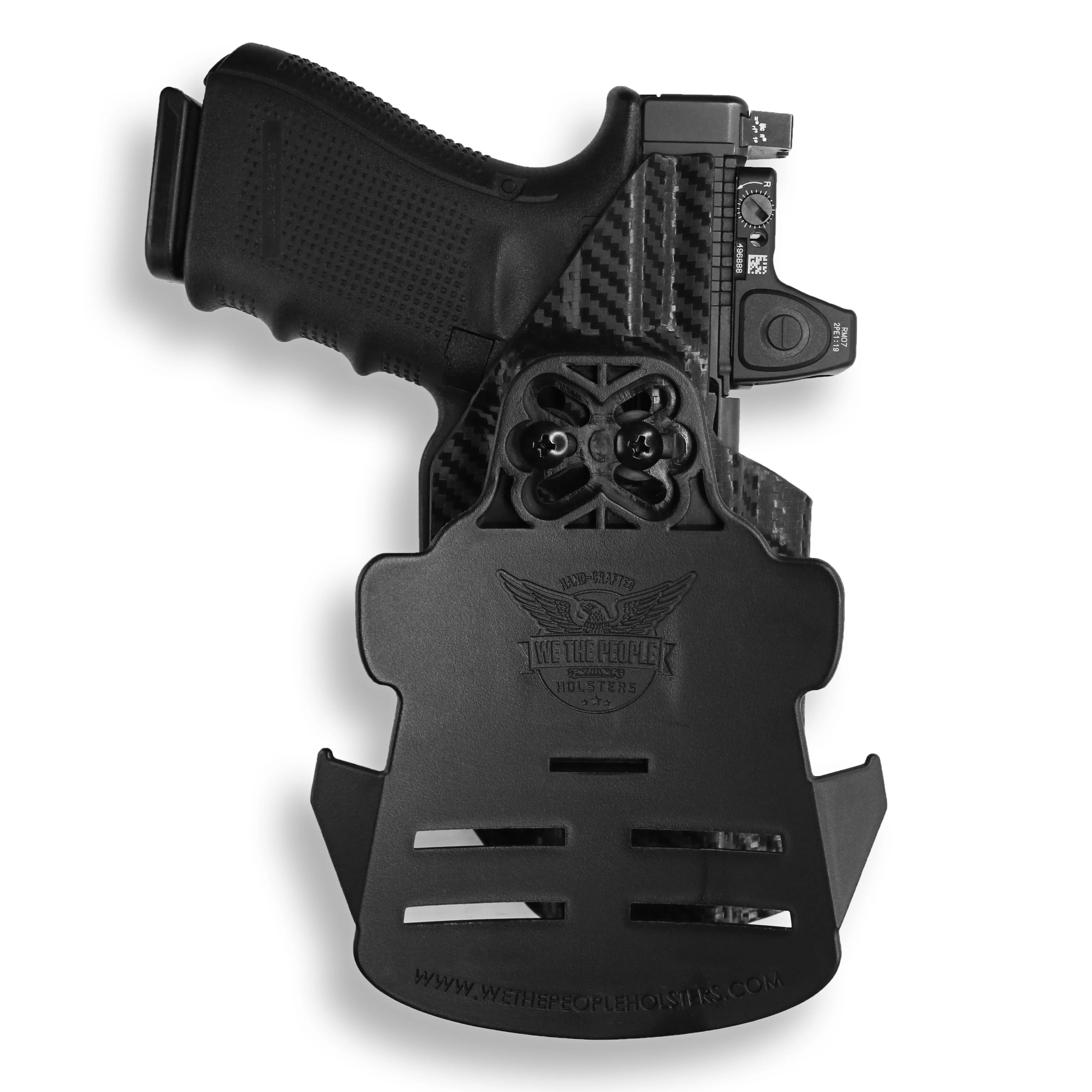 CZ P-10 F with Olight Valkyrie Turbo Light Red Dot Optic Cut OWB Holster - Image 8