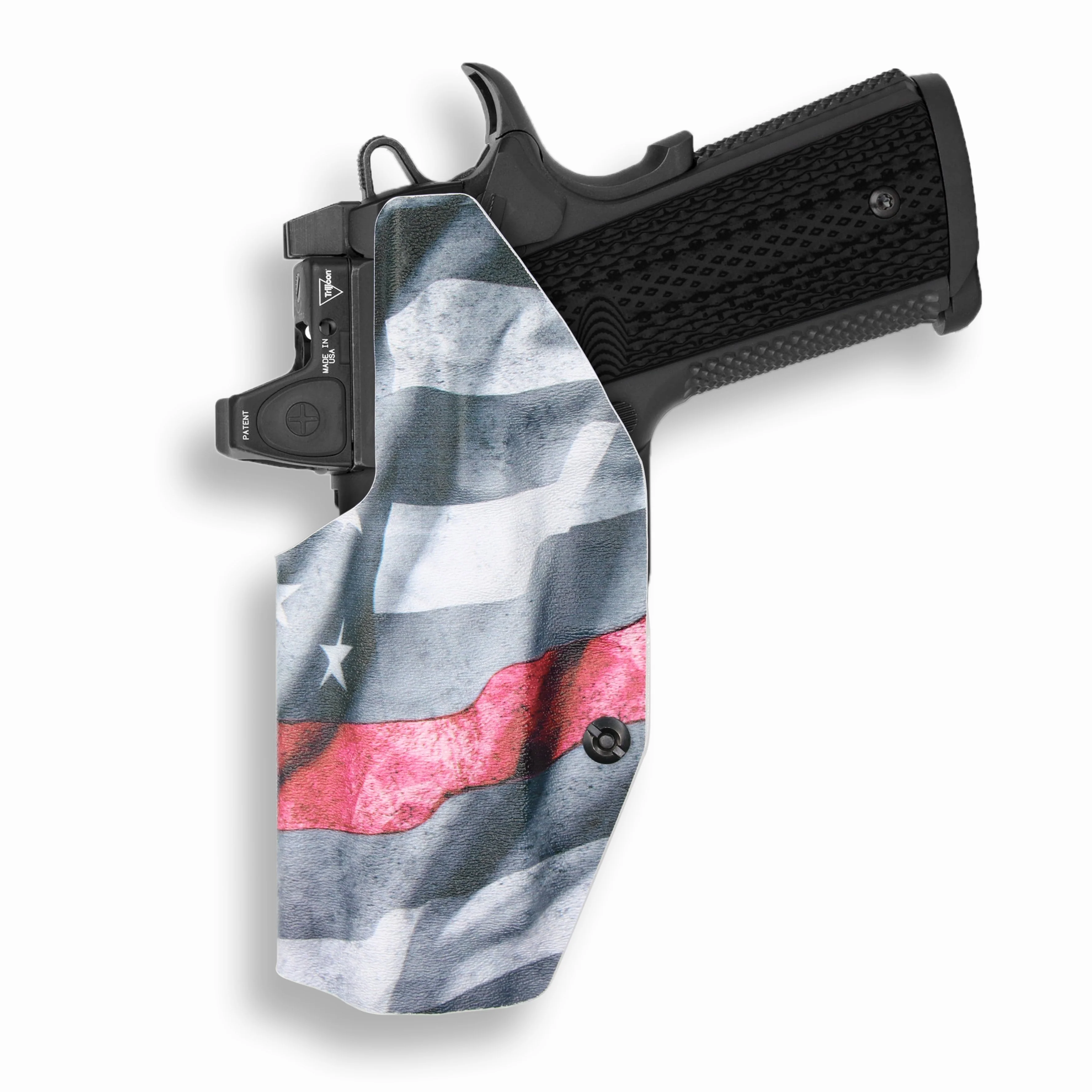 Springfield 1911 4" 45ACP Rail Only Red Dot Optic Cut IWB Holster - Image 16
