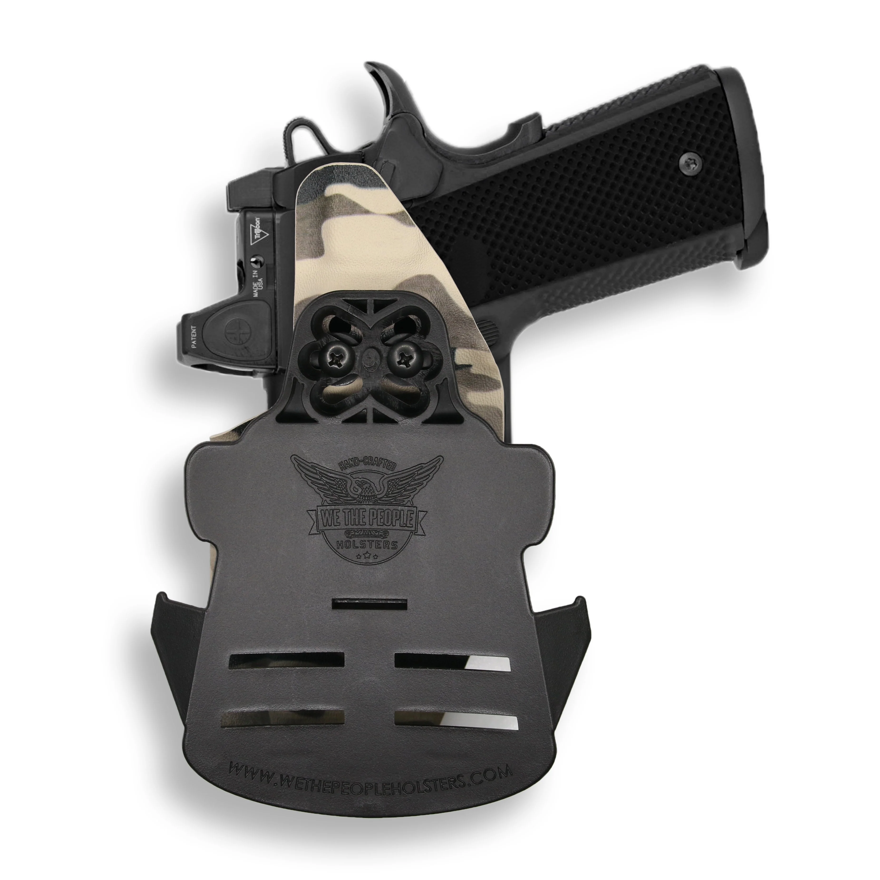 Springfield 1911 4" 45ACP Rail Only Red Dot Optic Cut OWB Holster - Image 25
