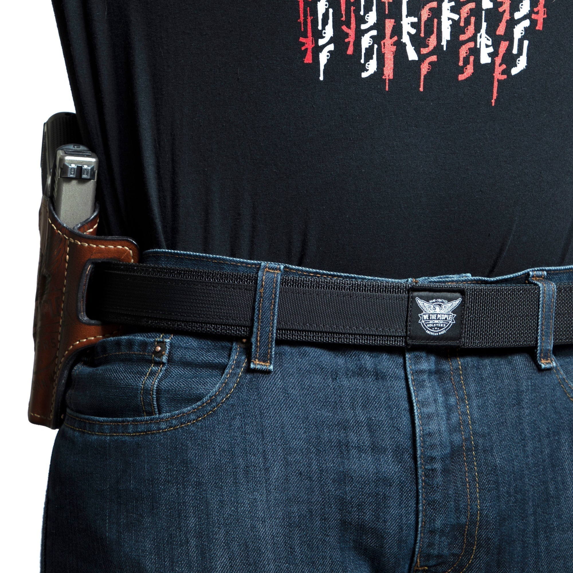 Springfield 1911 5" with Rail Only Independence Leather OWB Holster - Image 3
