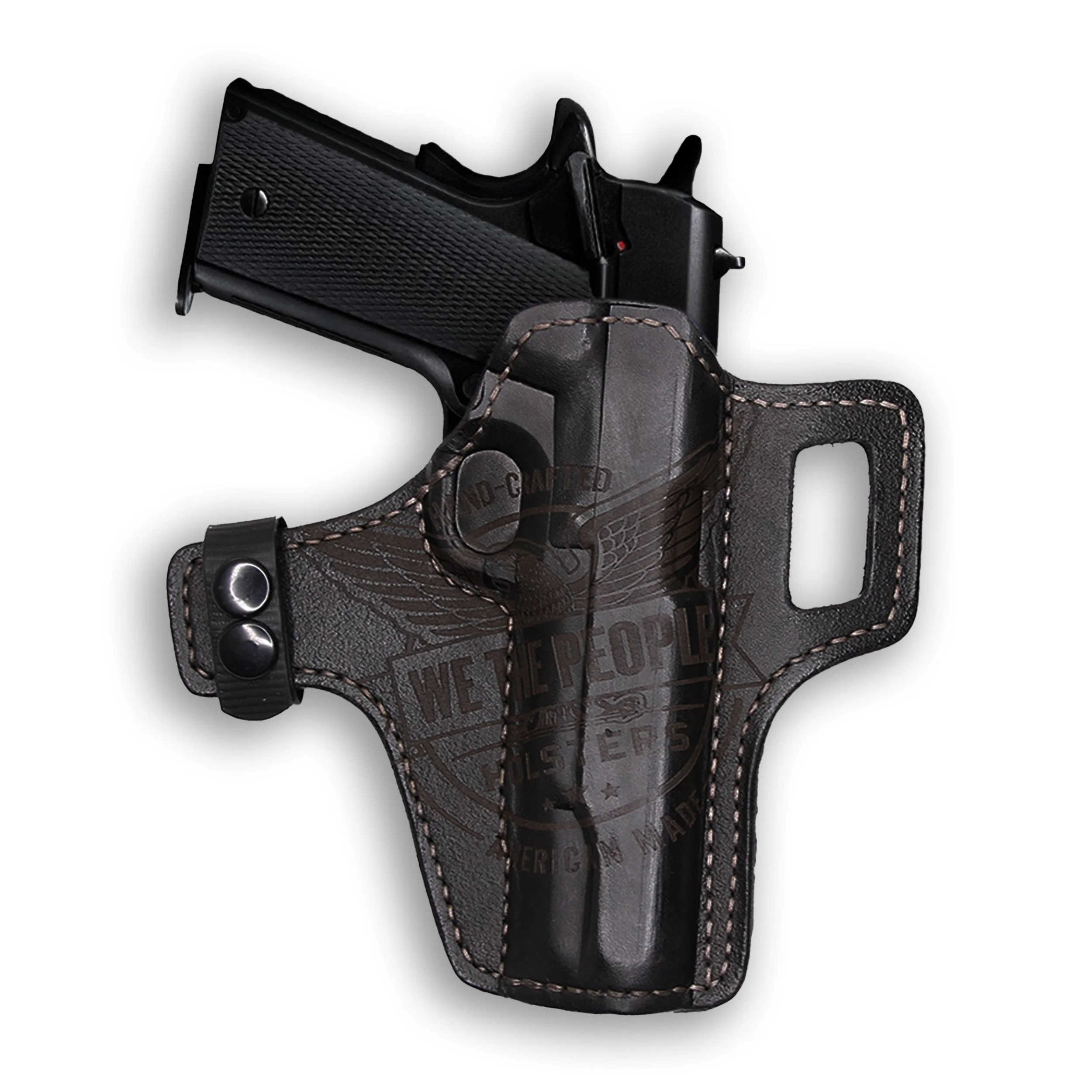 Springfield 1911 5" with Rail Only Independence Leather OWB Holster - Image 4