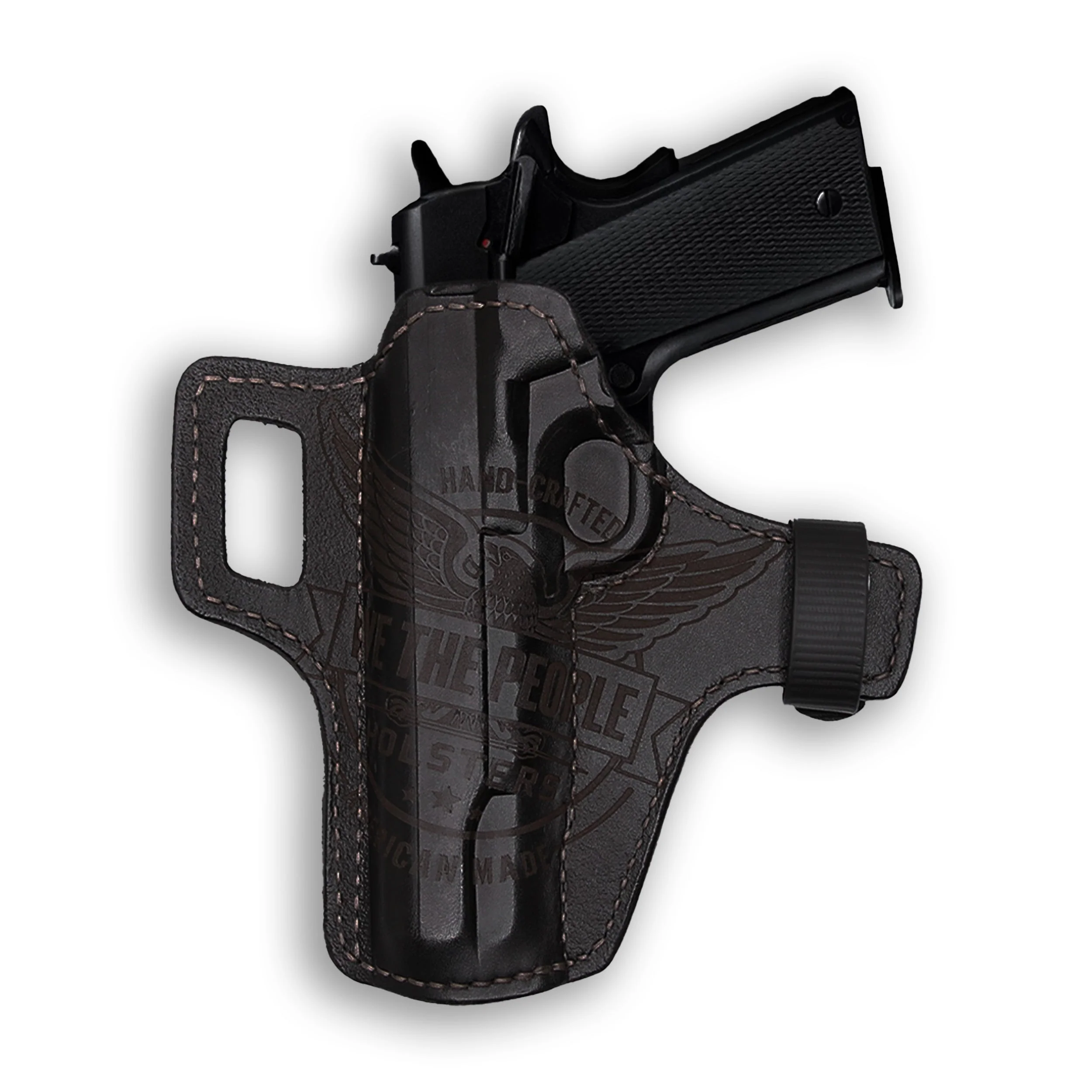 Springfield 1911 5" with Rail Only Independence Leather OWB Holster - Image 5