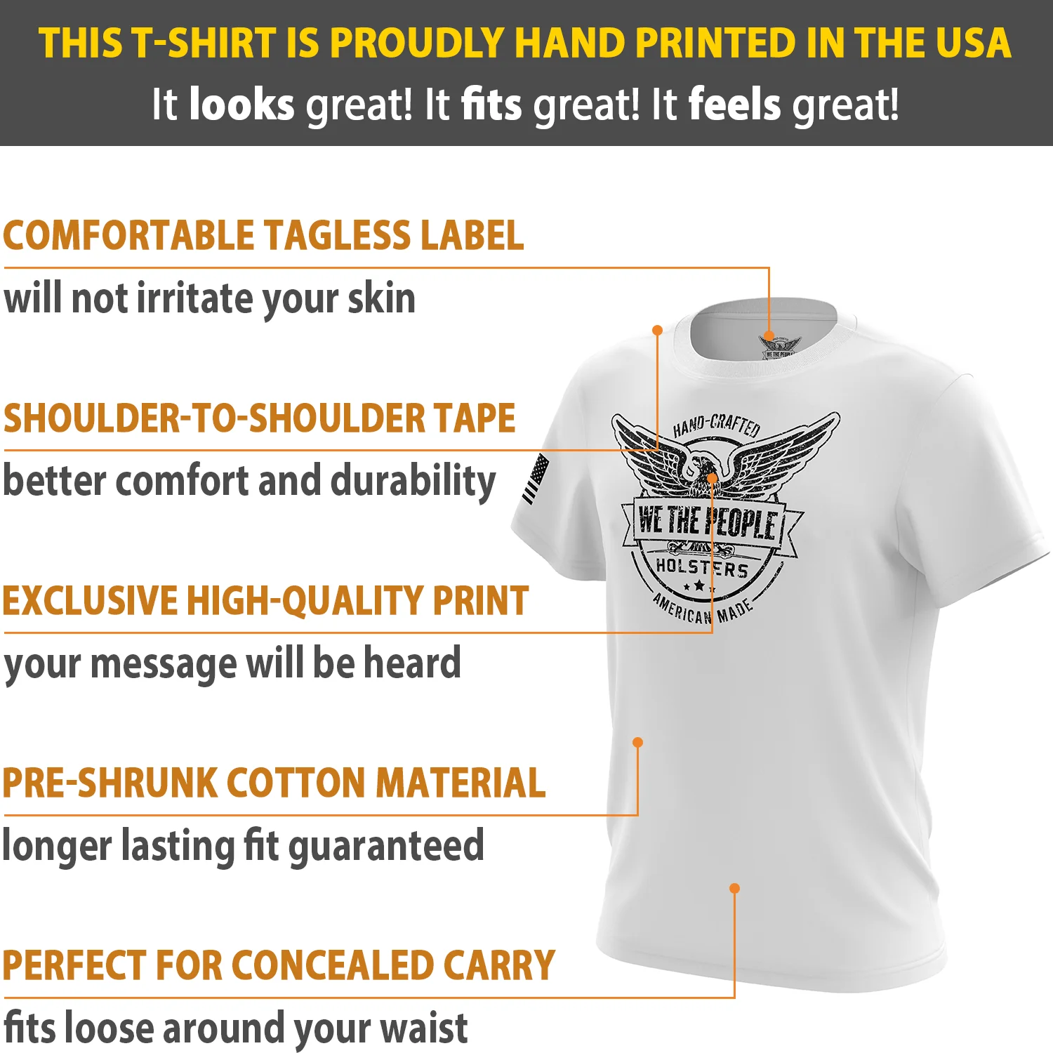 We The People Holsters Logo Short Sleeve Shirt - Image 12